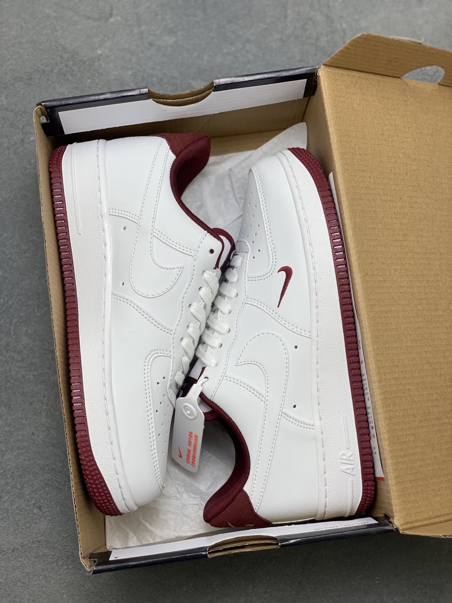 Nike Air Force 1 Low White Maroon Casual Shoes HM9483-100 10 i1754942801148 8976 0 8