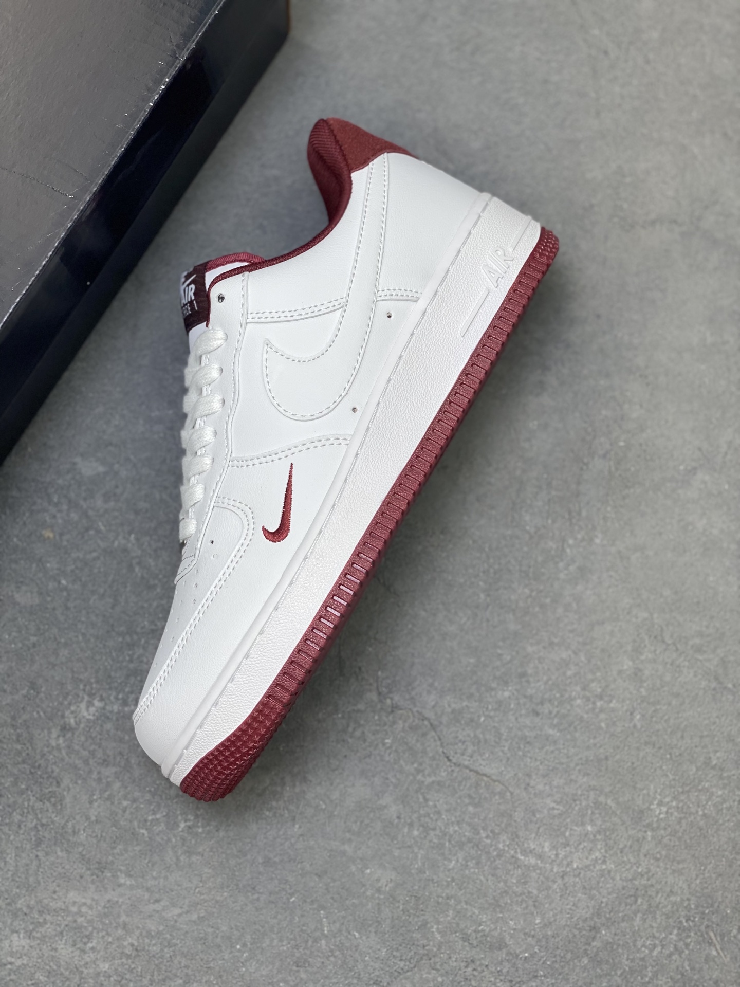 Nike Air Force 1 Low White Maroon Casual Shoes HM9483-100 8 i1754942806517 2960 0 6