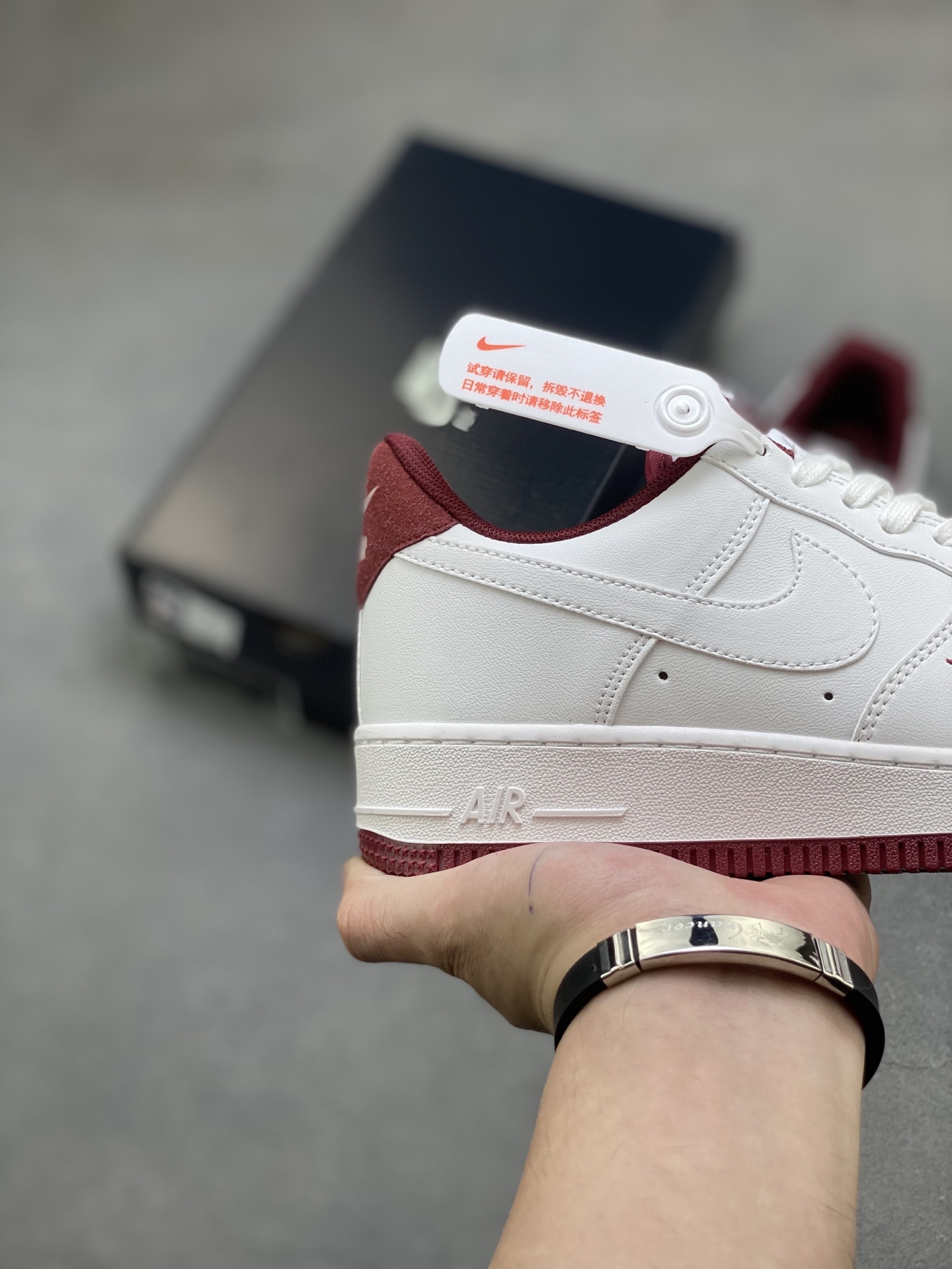Nike Air Force 1 Low White Maroon Casual Shoes HM9483-100 6 i1754942807043 8892 0 4
