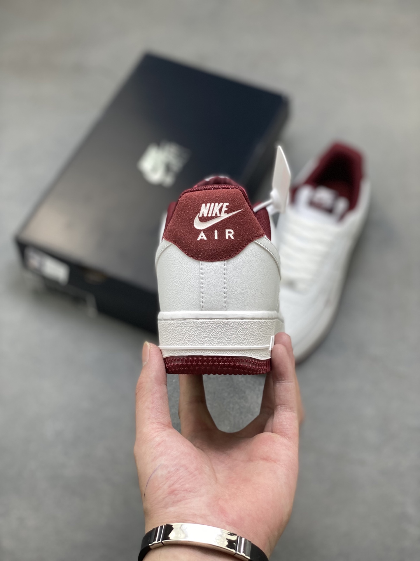 Nike Air Force 1 Low White Maroon Casual Shoes HM9483-100 5 i1754942807051 1845 0 3