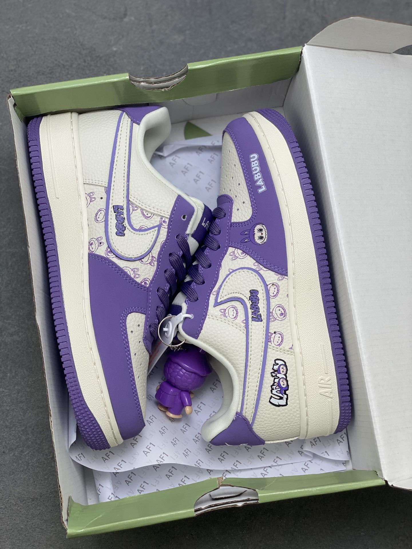 Nike Air Force 1 '07 Low Labubu Sneakers Limited Edition - Purple/White 10 i1755100859849 3513 0 8