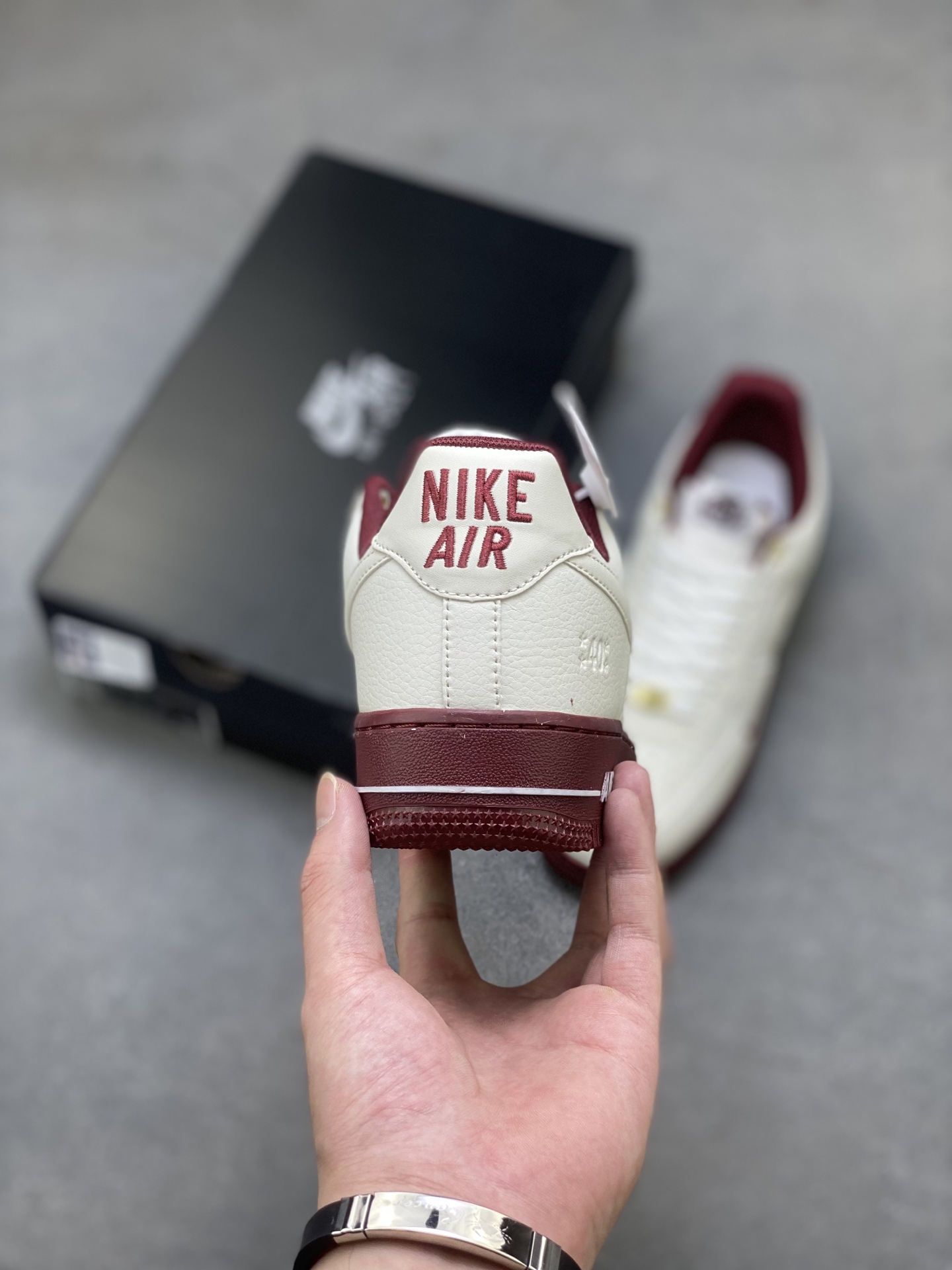 Nike Air Force 1 Low Cream Burgundy Casual Shoes DQ7582-100 5 i1755101068270 4163 0 3