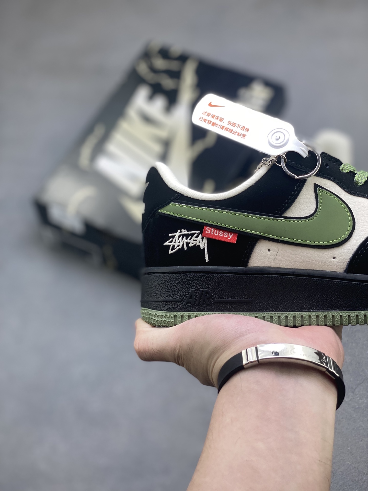 Nike Air Force 1 '07 Low Stussy Olive Aura Sneakers Limited Edition 6 i1755276112767 174 0 4