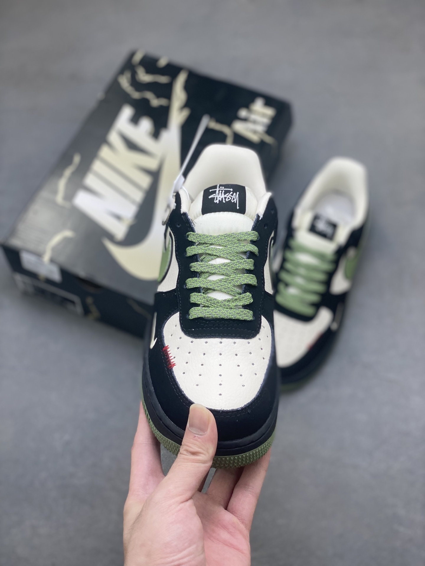 Nike Air Force 1 '07 Low Stussy Olive Aura Sneakers Limited Edition 3 i1755276113320 3096 0 1