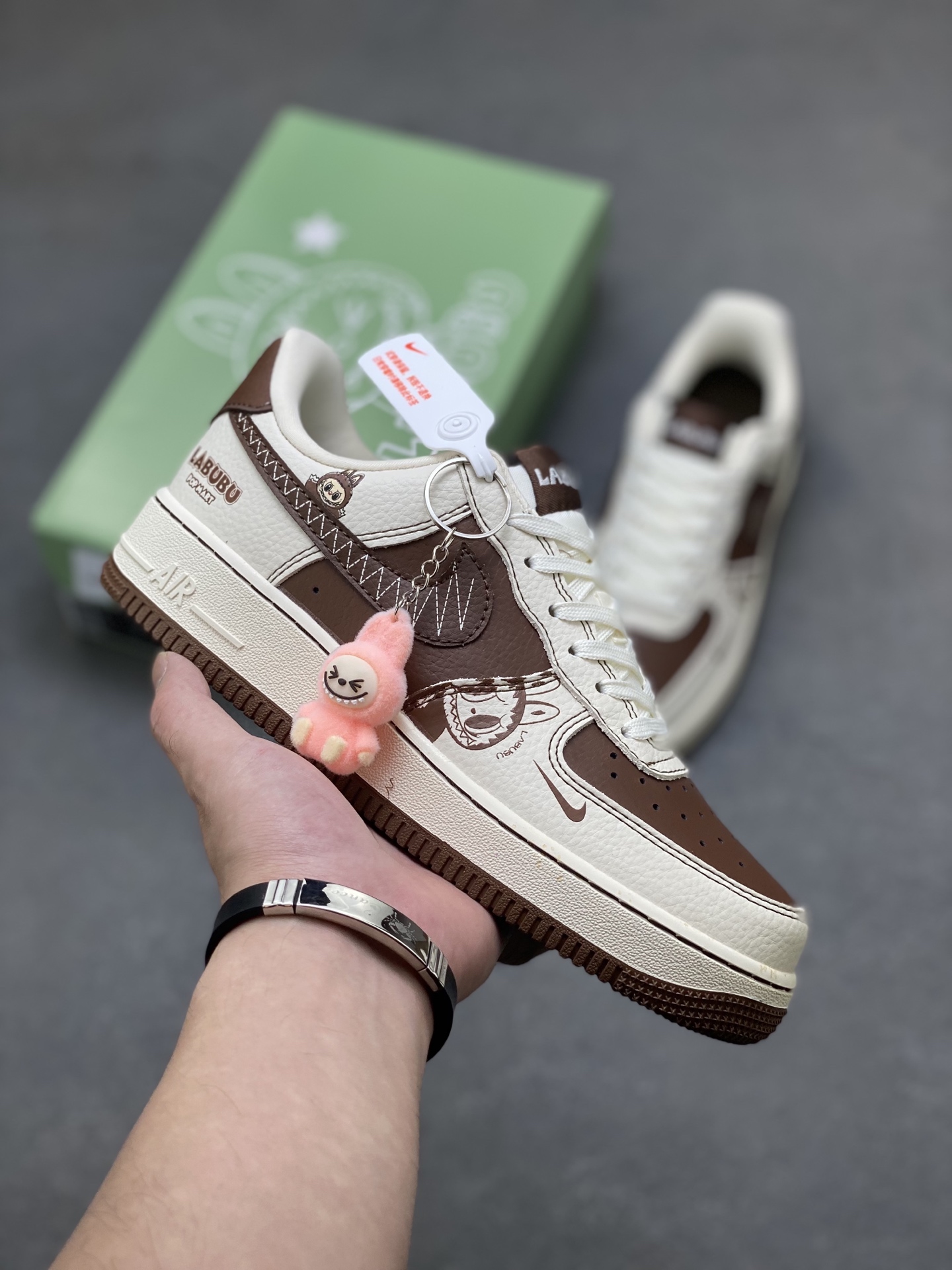 Nike Air Force 1 '07 Low Labubu Chocolate Stitching Limited Edition Sneakers 2 i1755360202440 6519 0 0