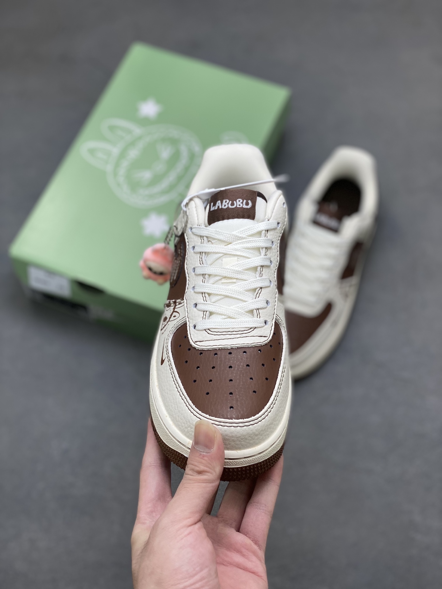 Nike Air Force 1 '07 Low Labubu Chocolate Stitching Limited Edition Sneakers 3 i1755360204957 7129 0 1