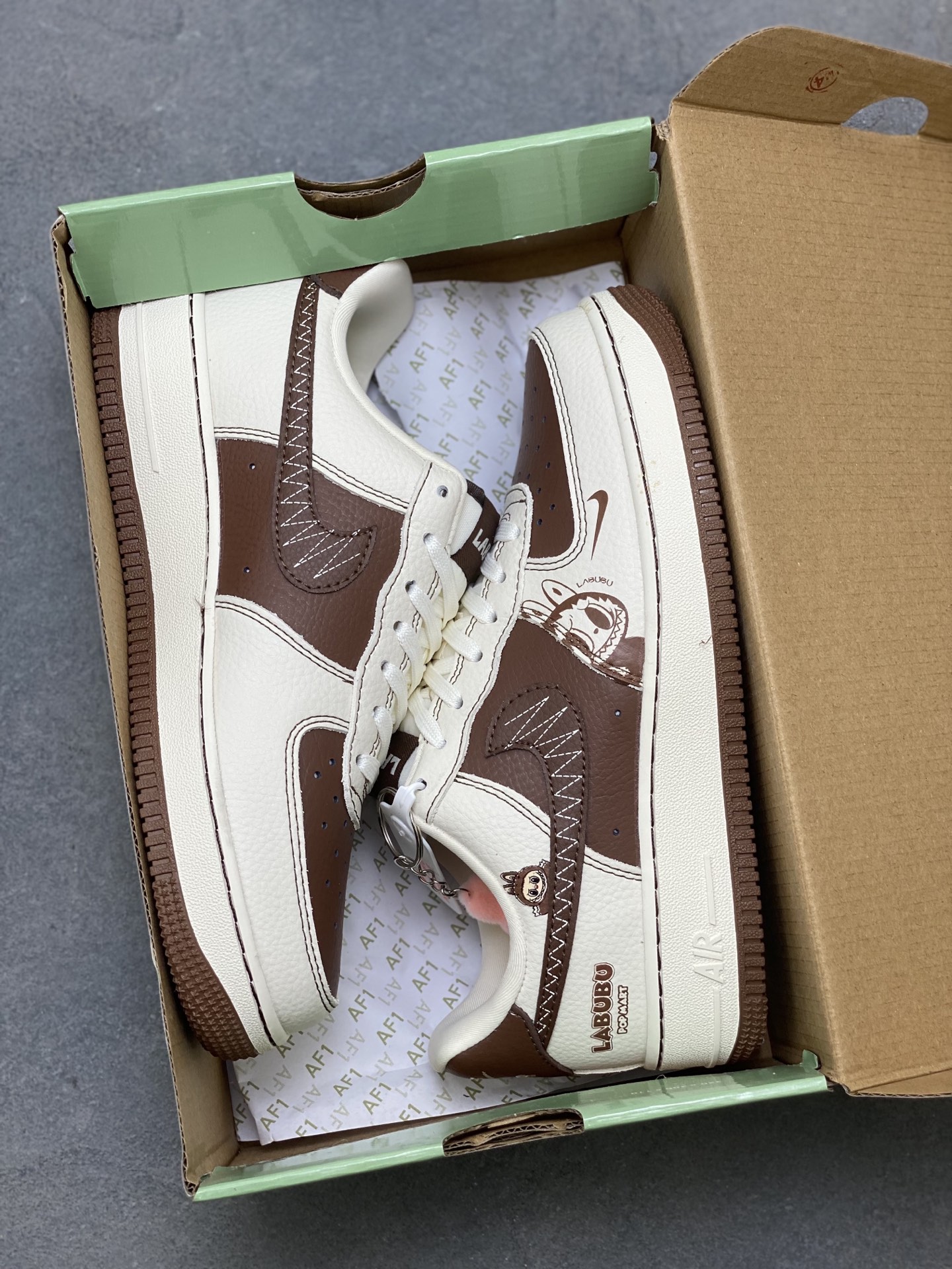 Nike Air Force 1 '07 Low Labubu Chocolate Stitching Limited Edition Sneakers 10 i1755360211390 6581 0 8