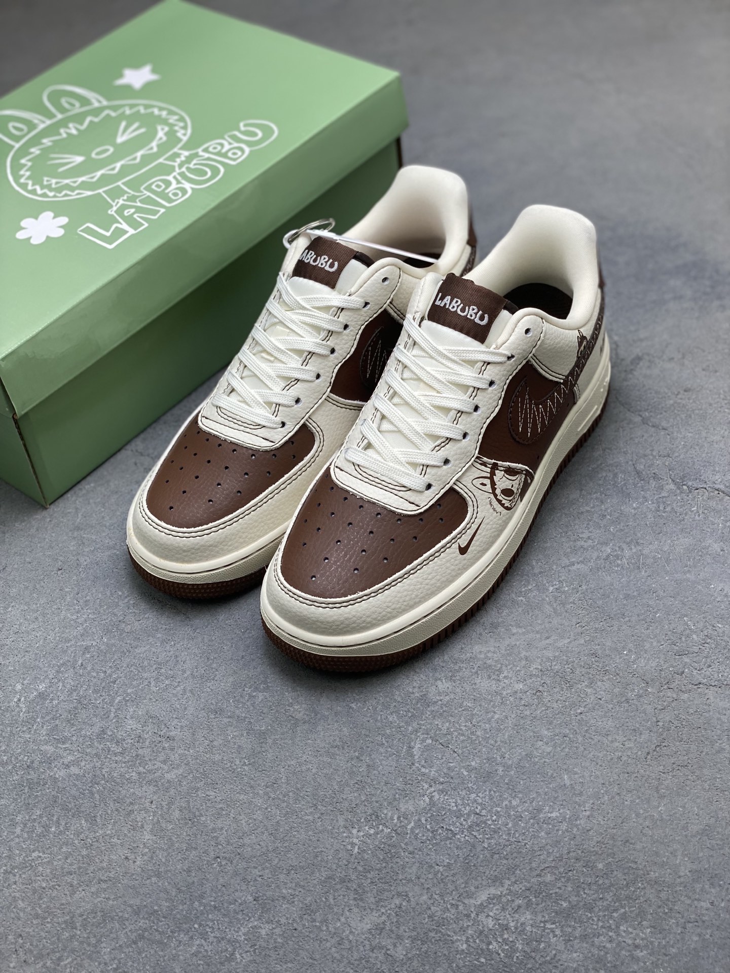 Nike Air Force 1 '07 Low Labubu Chocolate Stitching Limited Edition Sneakers 9 i1755360213258 5122 0 7