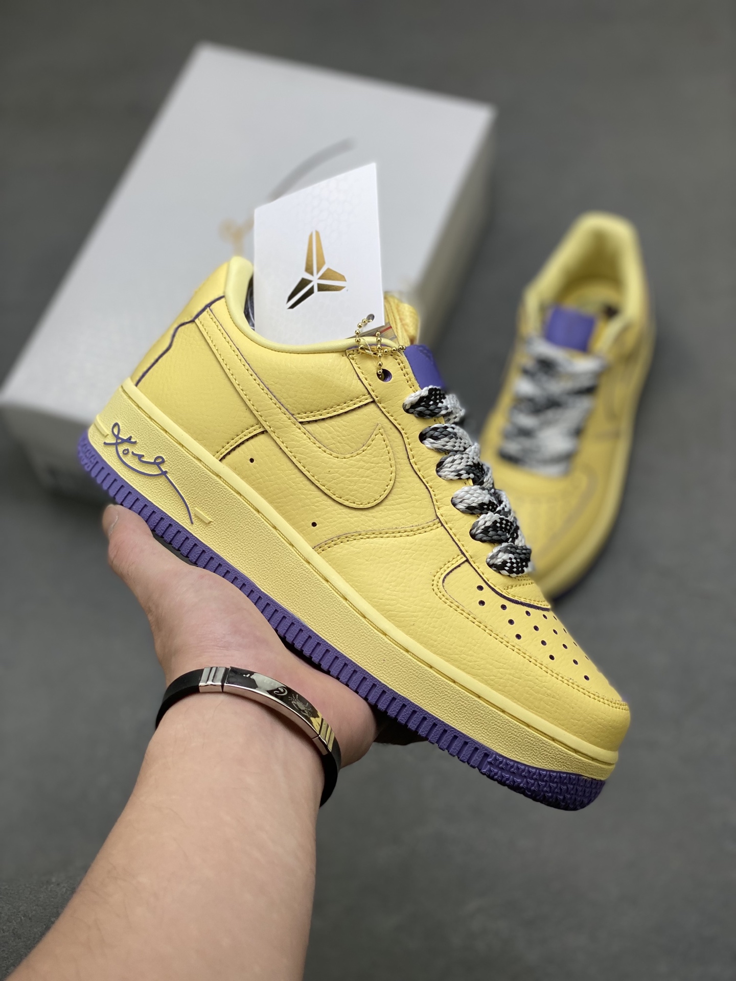 Nike Air Force 1 '07 Low HV9408-700 Yellow/Purple Limited Edition Sneakers 2 i1755360337716 4171 0 0