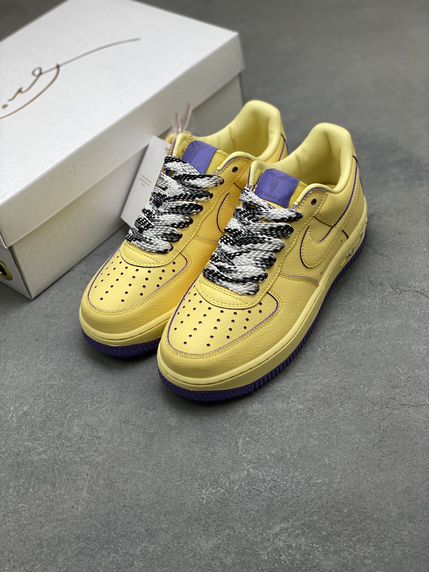 Nike Air Force 1 '07 Low HV9408-700 Yellow/Purple Limited Edition Sneakers 9 i1755360339069 5311 0 7