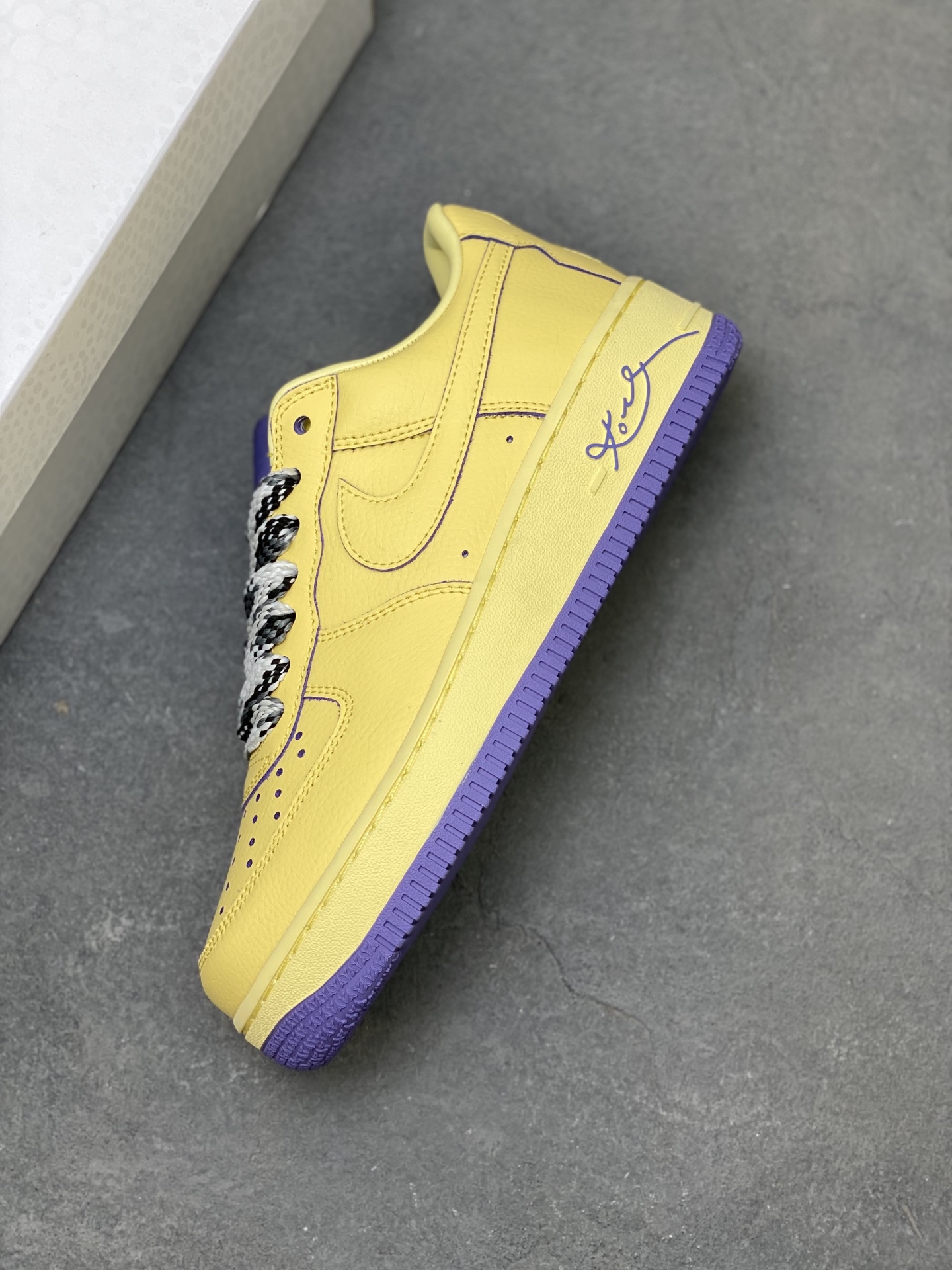 Nike Air Force 1 '07 Low HV9408-700 Yellow/Purple Limited Edition Sneakers 8 i1755360339780 6891 0 6