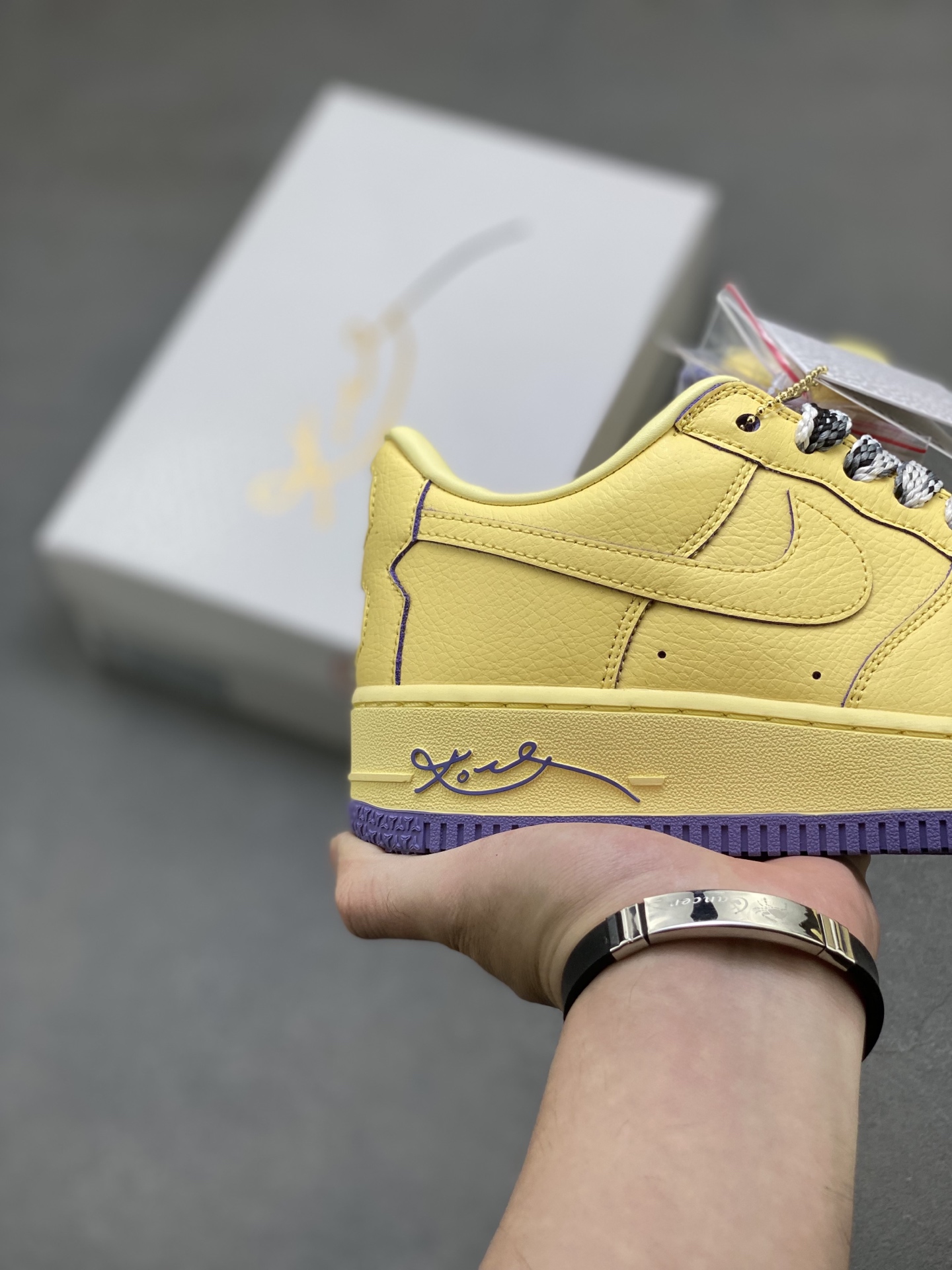 Nike Air Force 1 '07 Low HV9408-700 Yellow/Purple Limited Edition Sneakers 6 i1755360342826 5151 0 4