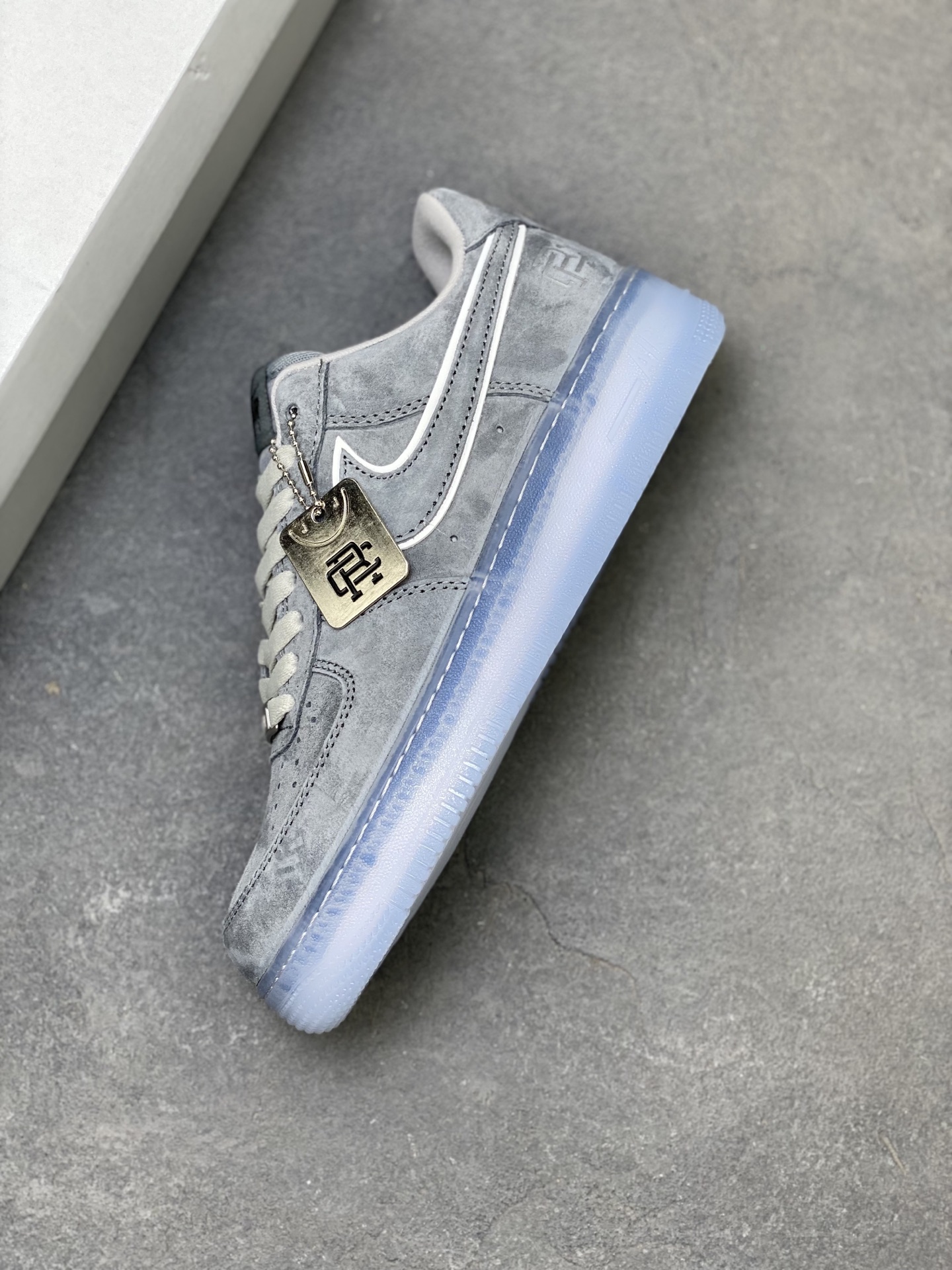 Nike Air Force 1 '07 Low Grey Suede Casual Sneakers (AA1117-199) 8 i1755360383074 2919 0 6