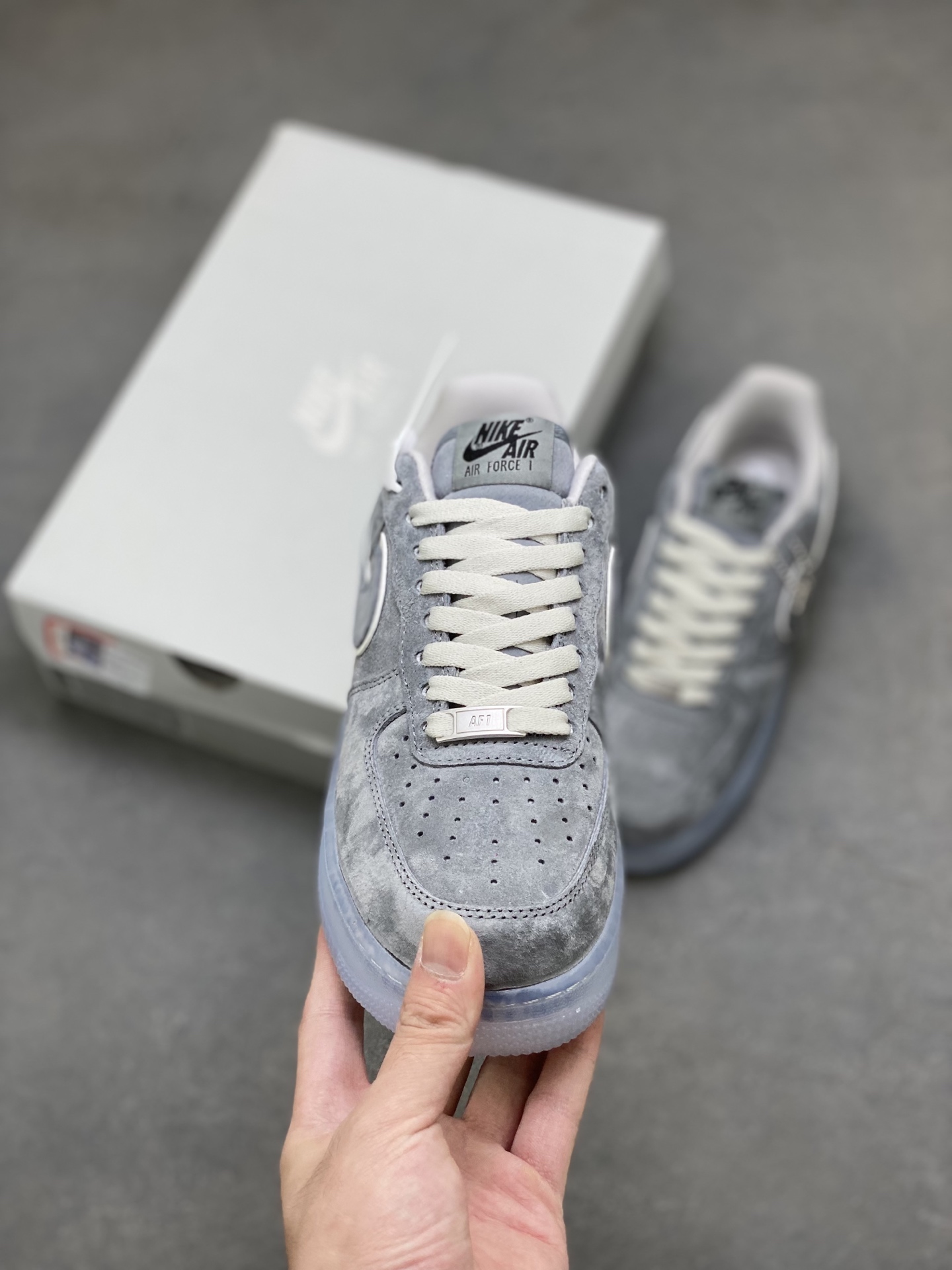 Nike Air Force 1 '07 Low Grey Suede Casual Sneakers (AA1117-199) 3 i1755360383075 3100 0 1