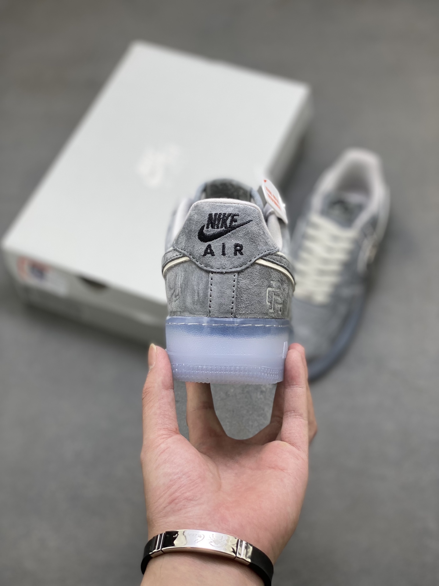 Nike Air Force 1 '07 Low Grey Suede Casual Sneakers (AA1117-199) 5 i1755360384695 623 0 3