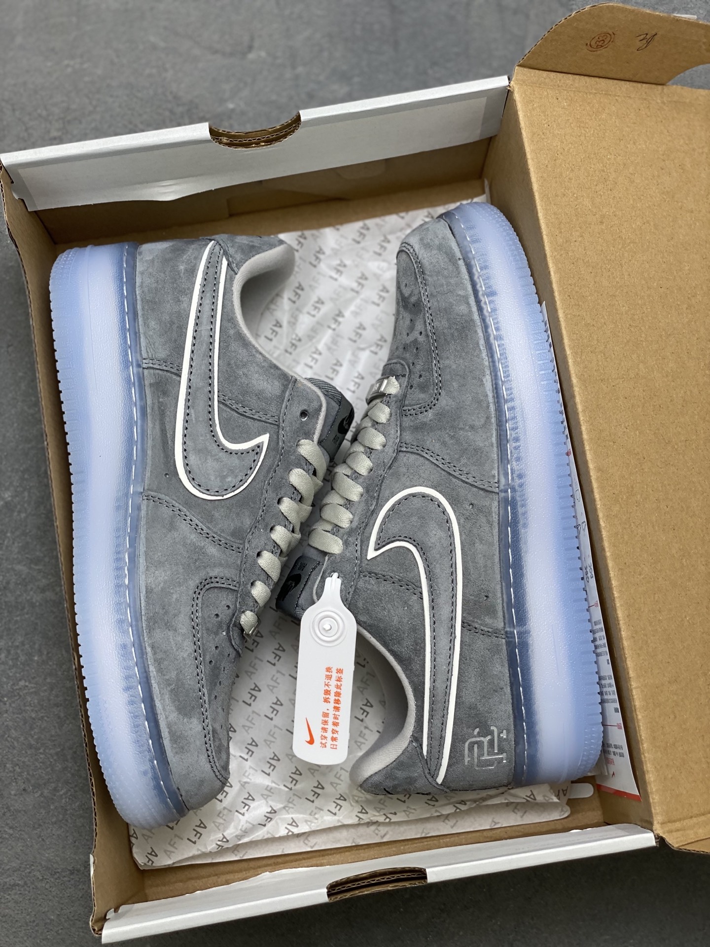 Nike Air Force 1 '07 Low Grey Suede Casual Sneakers (AA1117-199) 10 i1755360387344 9674 0 8