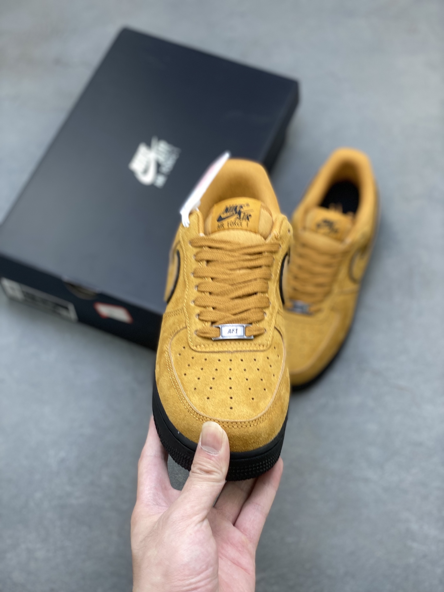 Nike Air Force 1 '07 Low Mustard Suede Casual Sneakers HQ1966-700 3 i1755620245897 8520 0 1