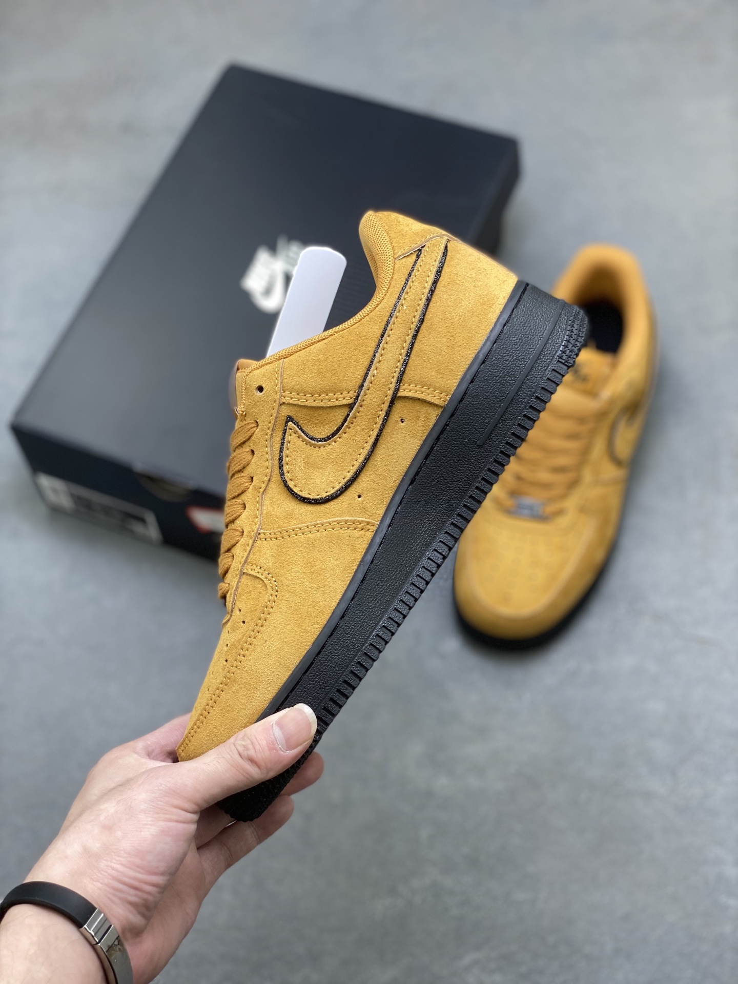 Nike Air Force 1 '07 Low Mustard Suede Casual Sneakers HQ1966-700 4 i1755620246819 1842 0 2