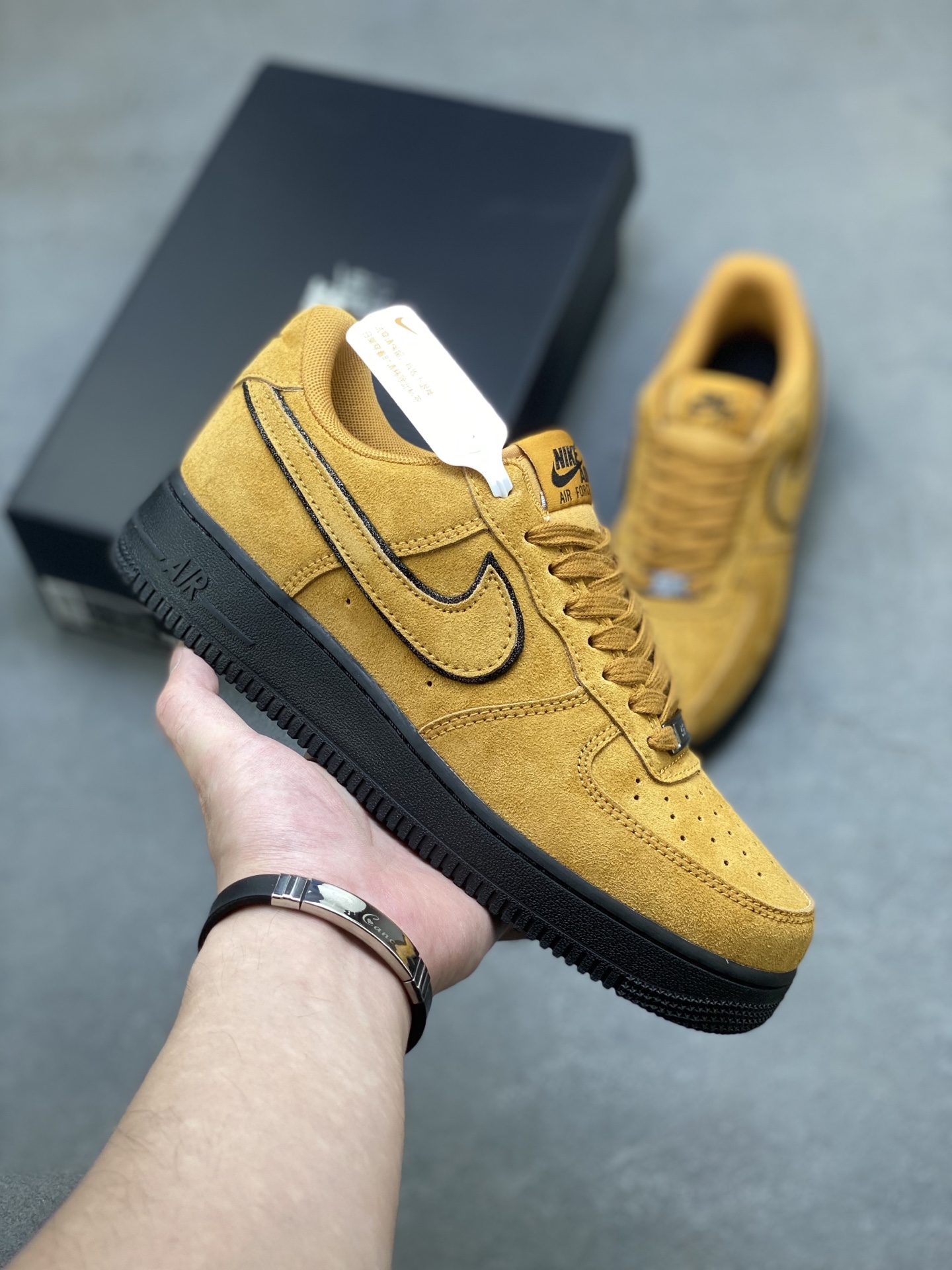 Nike Air Force 1 '07 Low Mustard Suede Casual Sneakers HQ1966-700 2 i1755620249201 7488 0 0