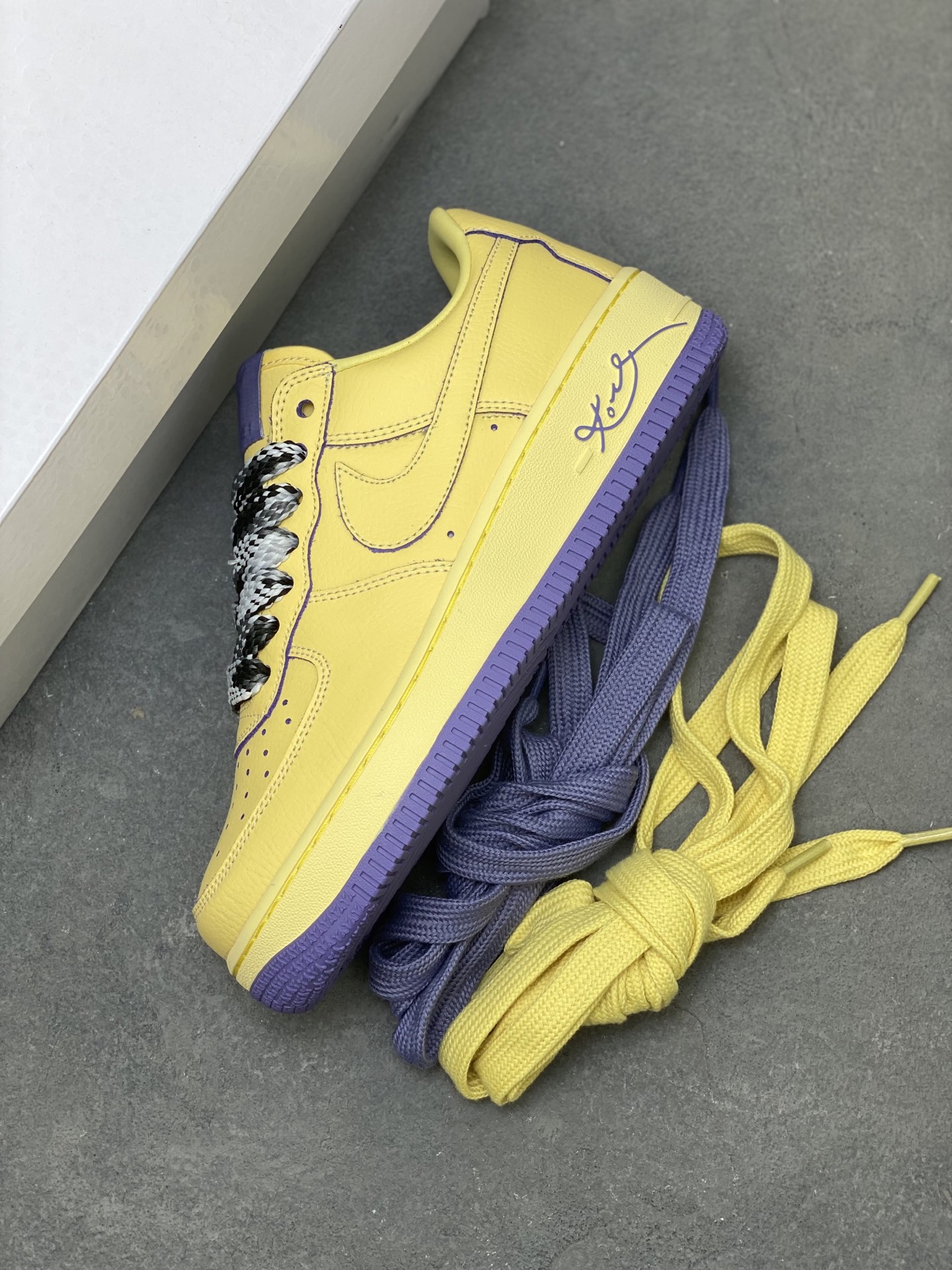 Nike Air Force 1 '07 Low - Limited Edition Yellow/Purple Sneakers 8 i1755620295278 7873 0 6