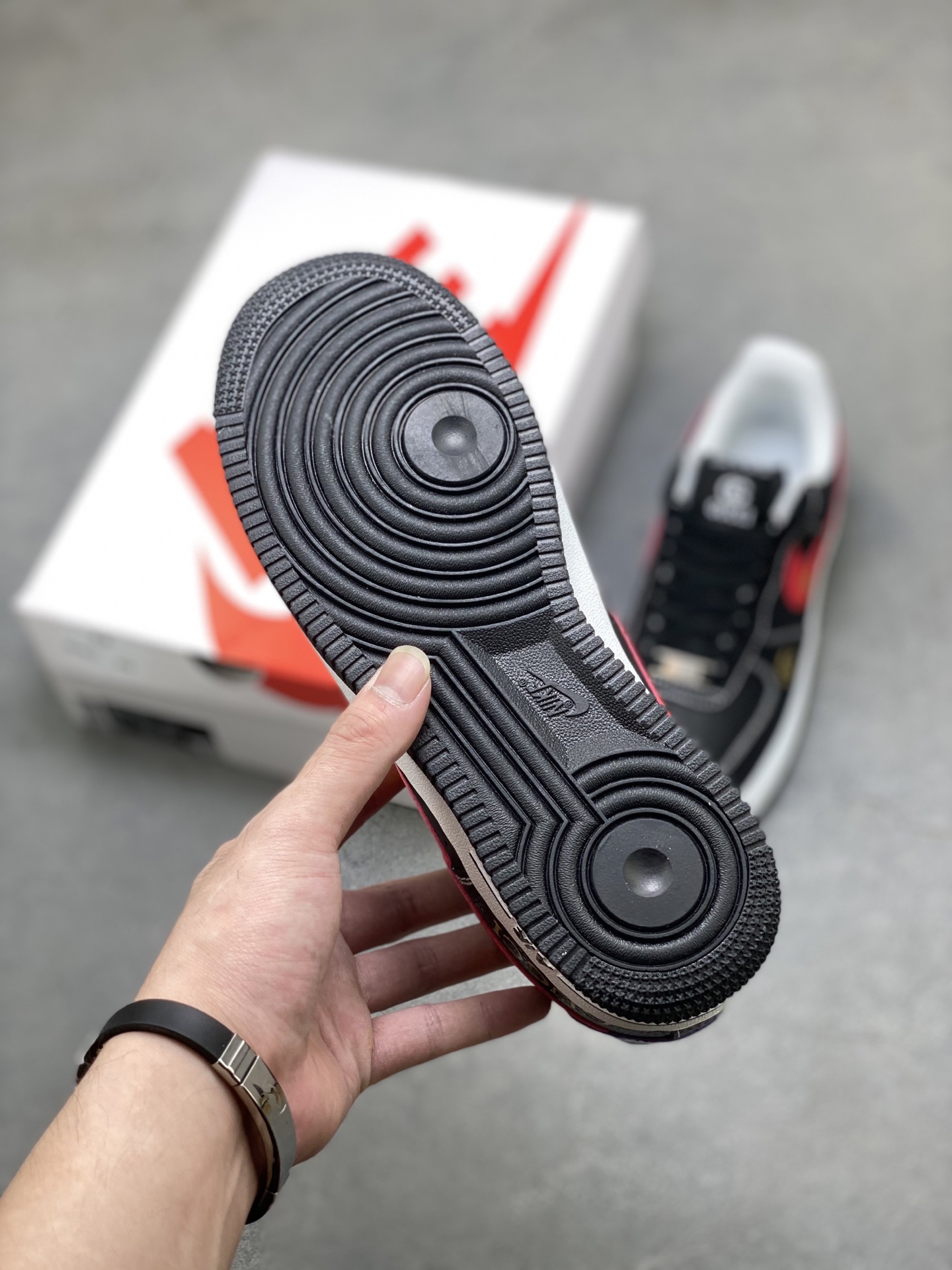 Nike Air Force 1 '07 Low Black/Red Custom Sneakers Limited Edition 7 i1755620355190 8861 0 5