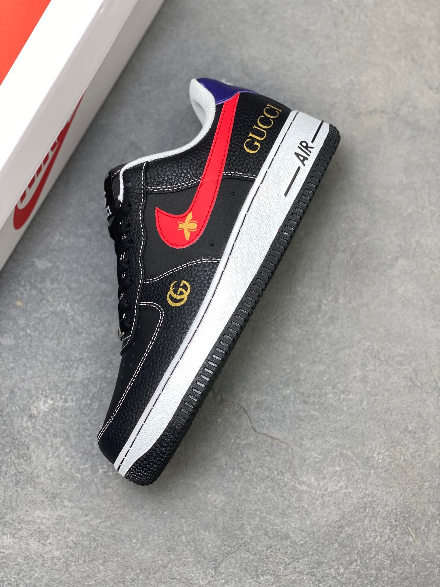 Nike Air Force 1 '07 Low Black/Red Custom Sneakers Limited Edition 8 i1755620383348 1848