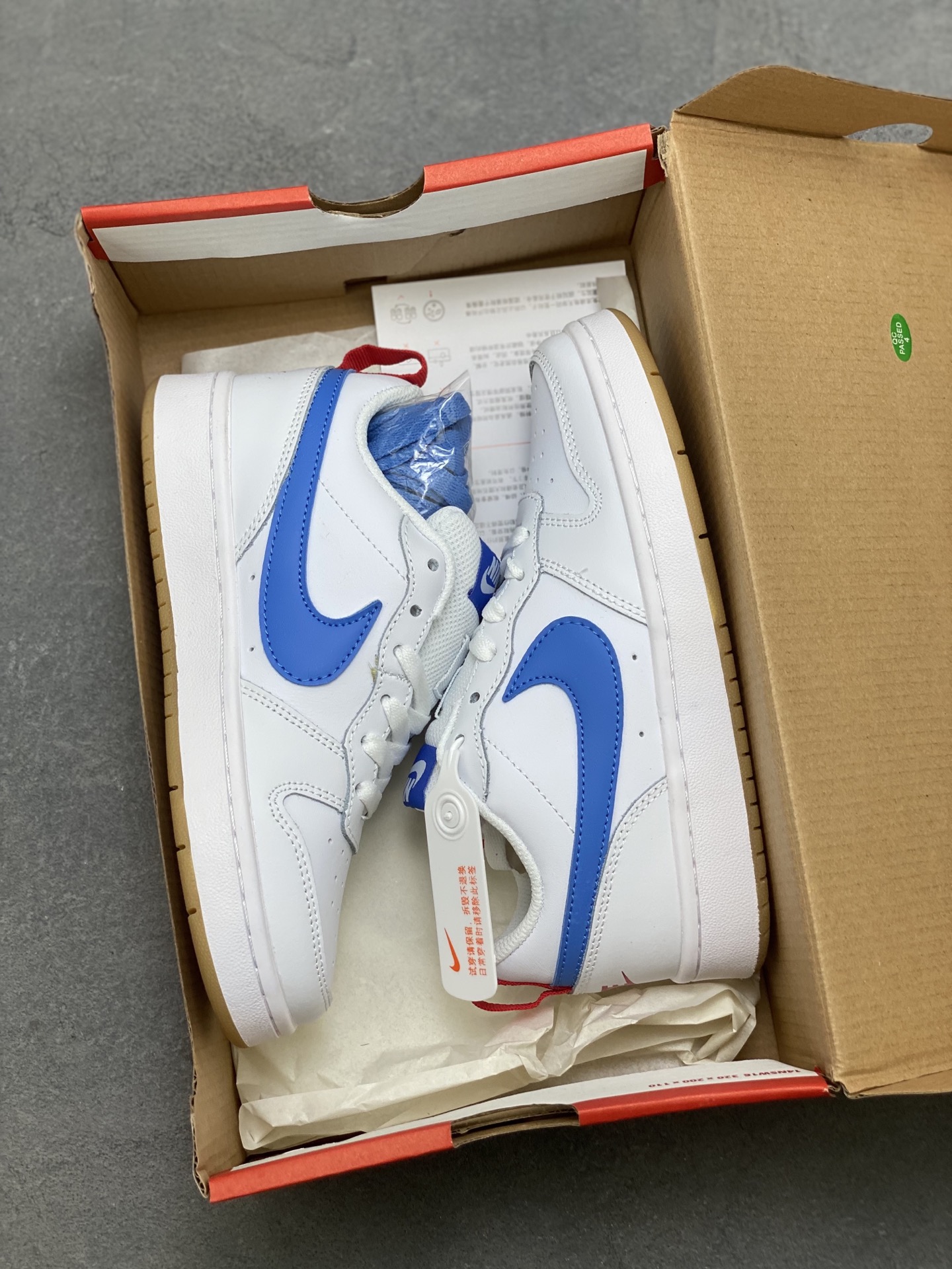 Nike Ebernon Low PRM White/Blue Leather Sneakers - Versatile & Breathable 10 i1755712383207 641 0 8