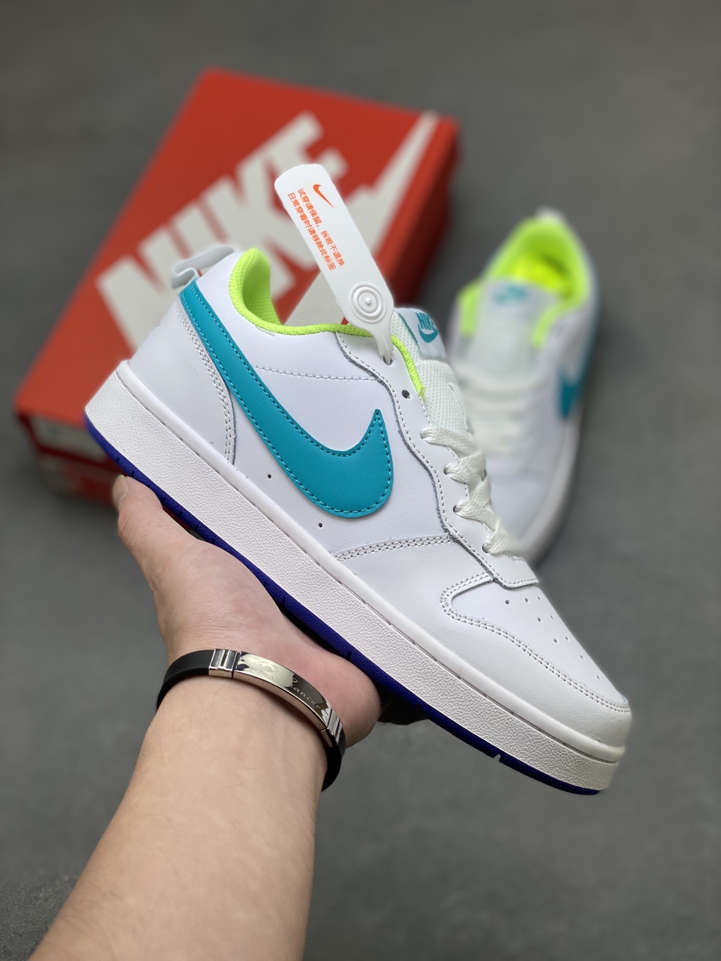 Nike Ebernon Low PRM White/Teal Sneakers, Versatile & Breathable, All-Day Comfort 2 i1755799640316 4927 0 0