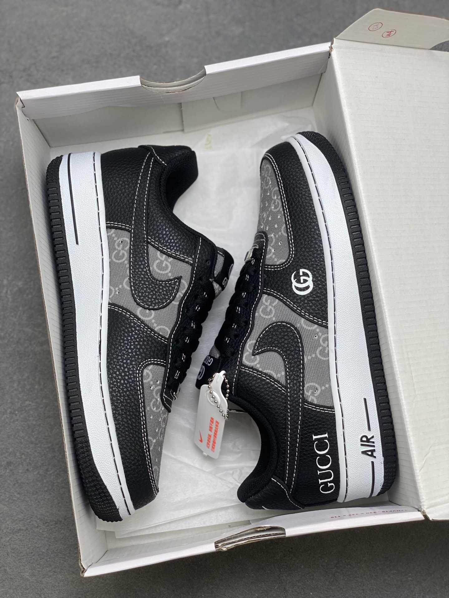 Nike Air Force 1 '07 Low Gucci Custom Sneakers Limited Edition -AH8462-002 10 i1756137706935 6951 0 8