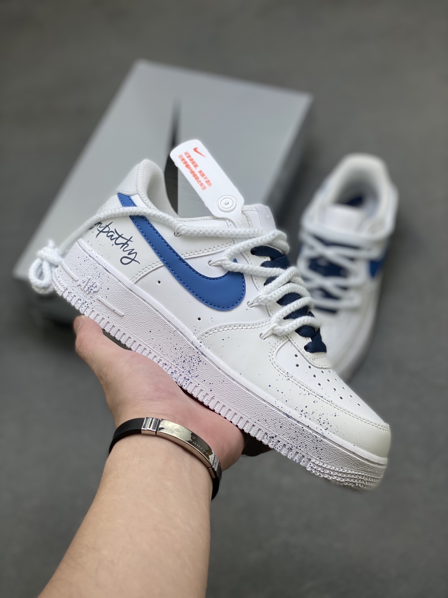 Nike Air Force 1 '07 Low Sneakers - White/Blue Accents, Limited Edition 2 i1756137797648 735 0 0