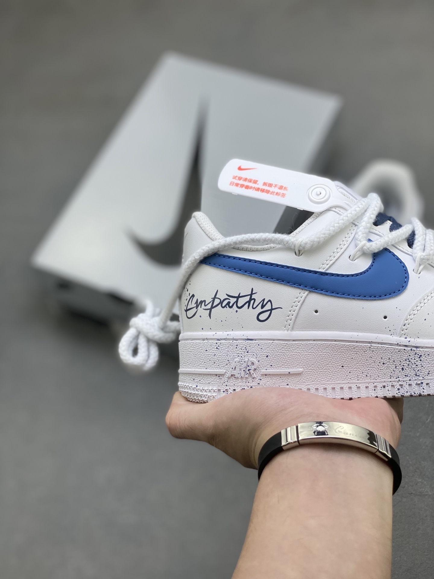 Nike Air Force 1 '07 Low Sneakers - White/Blue Accents, Limited Edition 6 i1756137800708 1261 0 4
