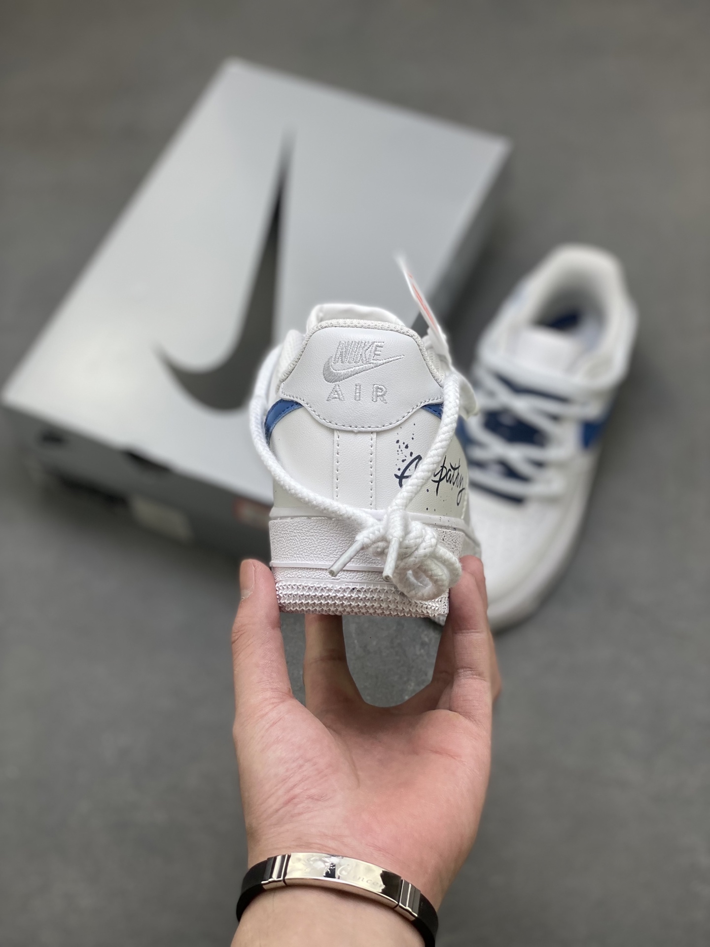 Nike Air Force 1 '07 Low Sneakers - White/Blue Accents, Limited Edition 5 i1756137803929 6208 0 3