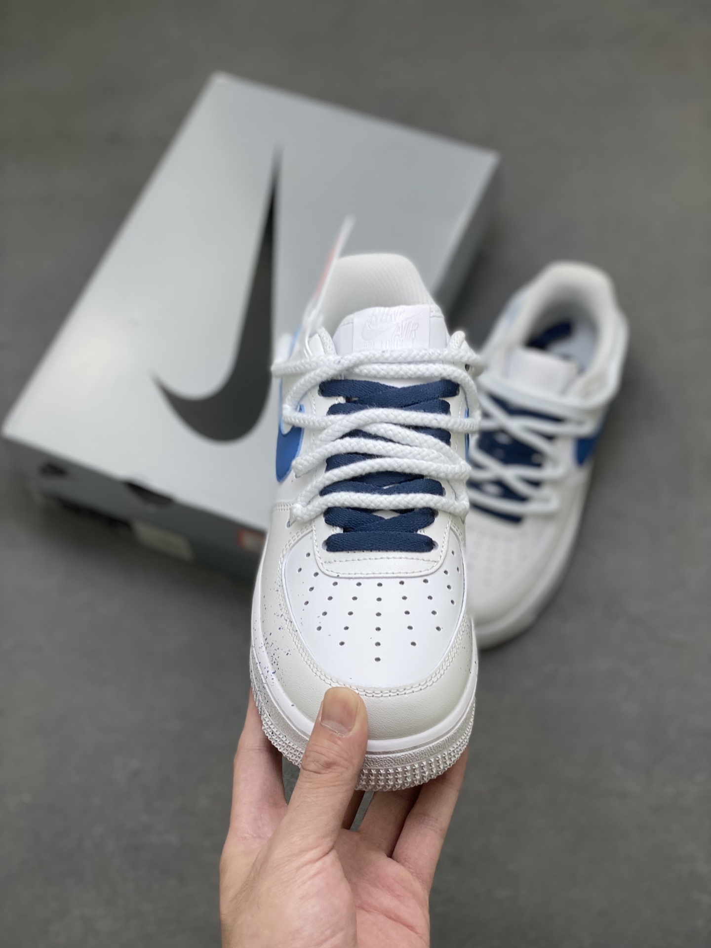 Nike Air Force 1 '07 Low Sneakers - White/Blue Accents, Limited Edition 3 i1756137809312 816 0 1