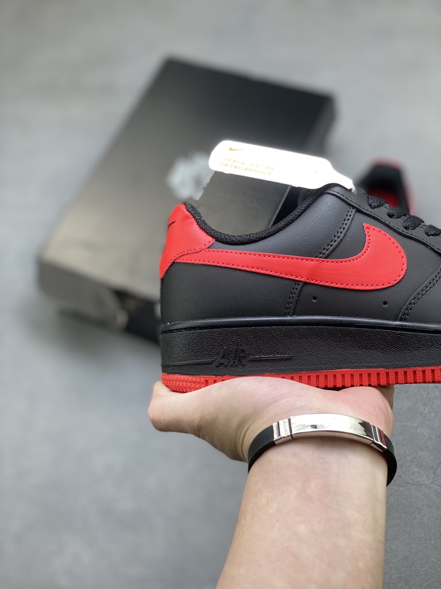 Nike Air Force 1 '07 Low Black Red Stitching Casual Shoes FJ4146-002 6 i1756137843050 5425 0 4