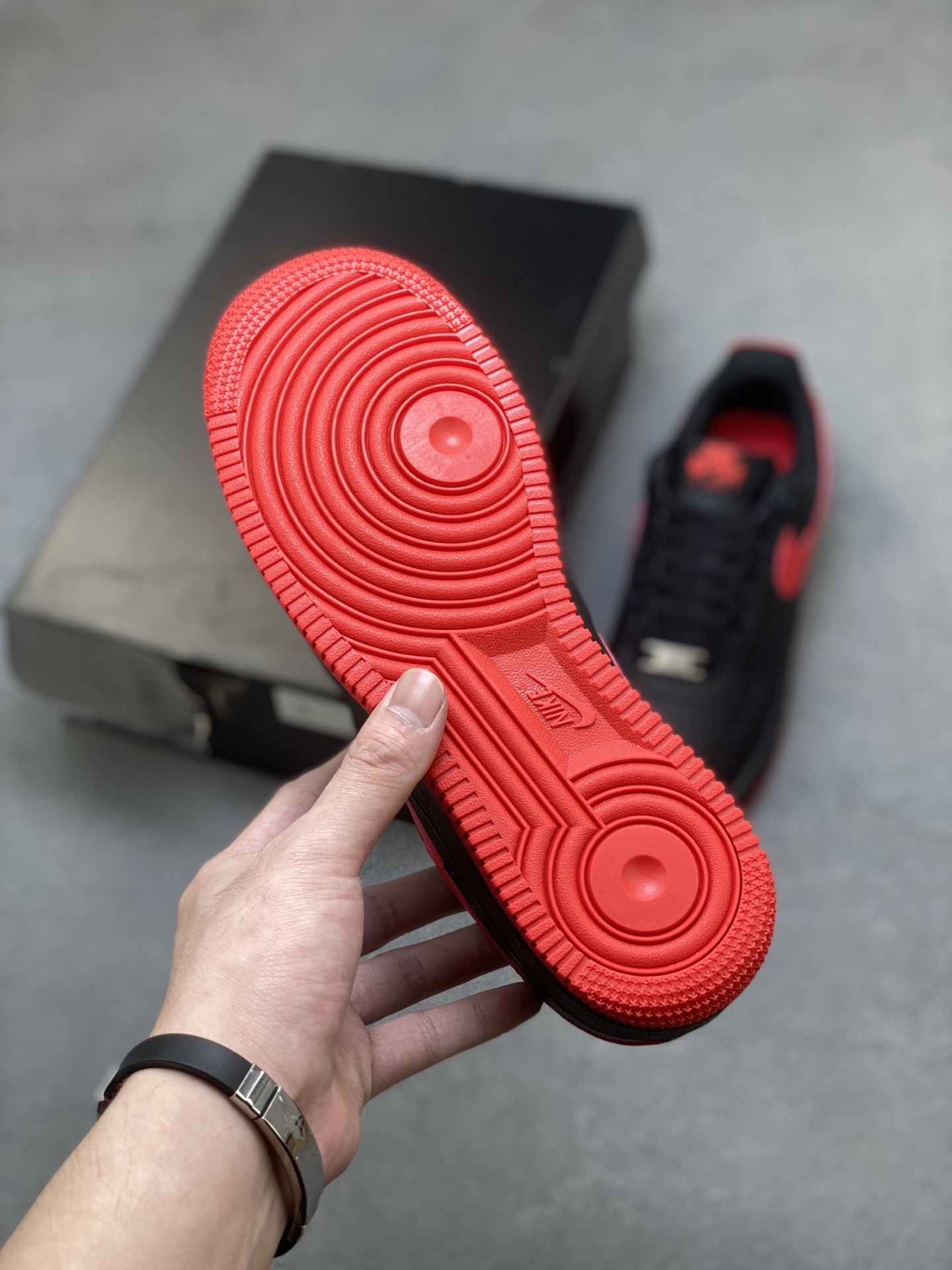 Nike Air Force 1 '07 Low Black Red Stitching Casual Shoes FJ4146-002 7 i1756137843204 8380 0 5