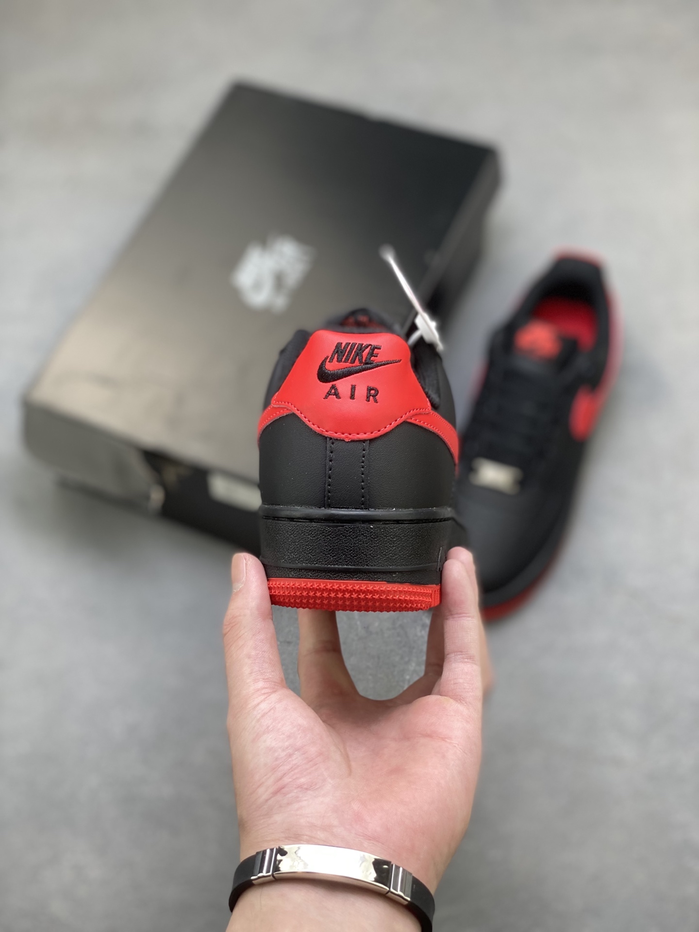 Nike Air Force 1 '07 Low Black Red Stitching Casual Shoes FJ4146-002 5 i1756137844785 7173 0 3