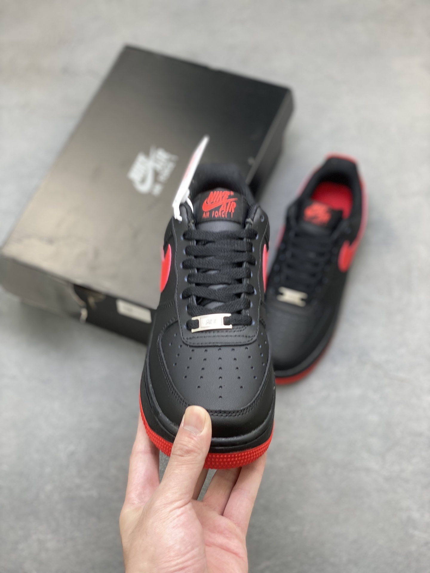 Nike Air Force 1 '07 Low Black Red Stitching Casual Shoes FJ4146-002 3 i1756137852822 711 0 1