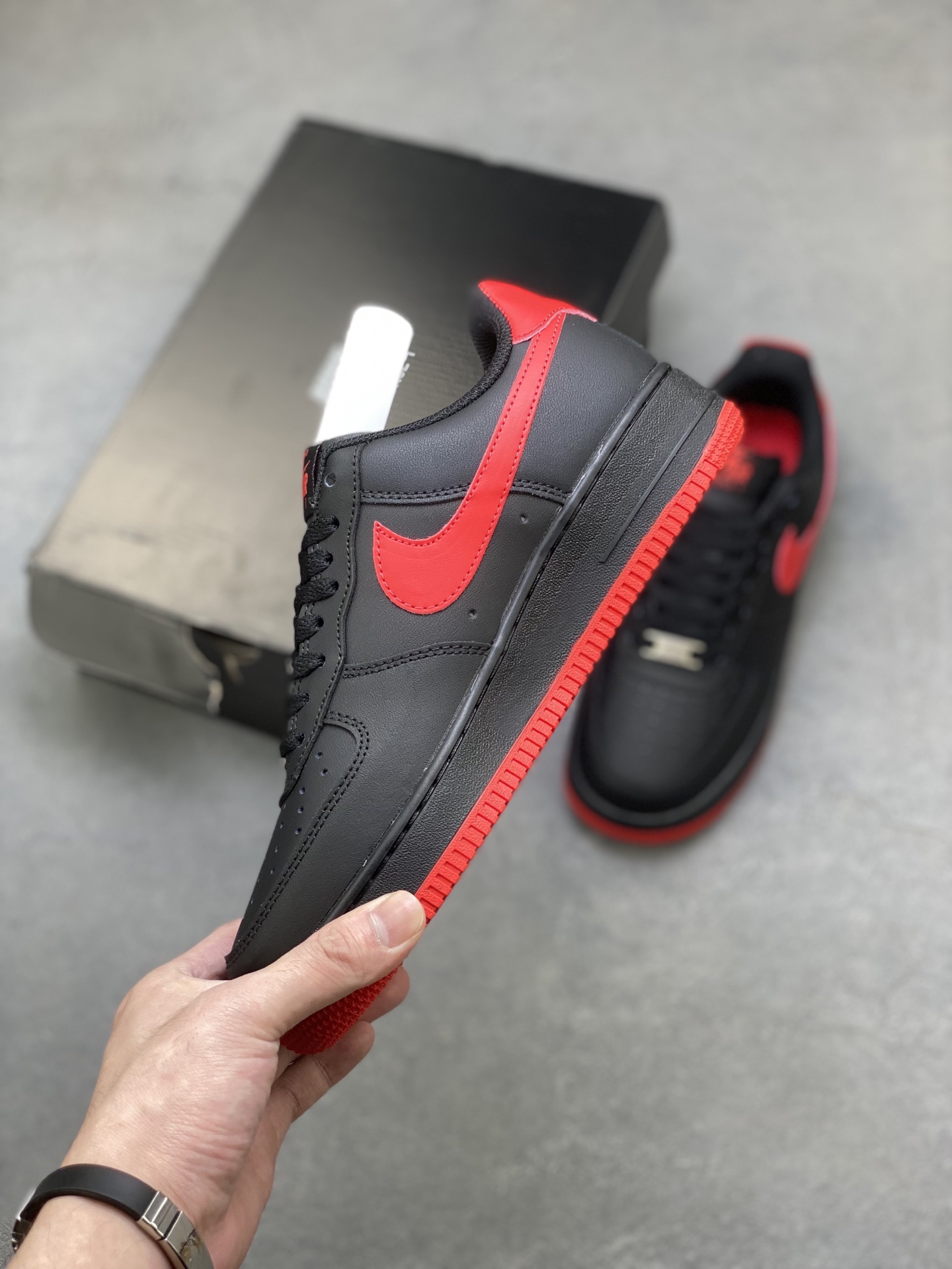 Nike Air Force 1 '07 Low Black Red Stitching Casual Shoes FJ4146-002 4 i1756137854977 1810 0 2
