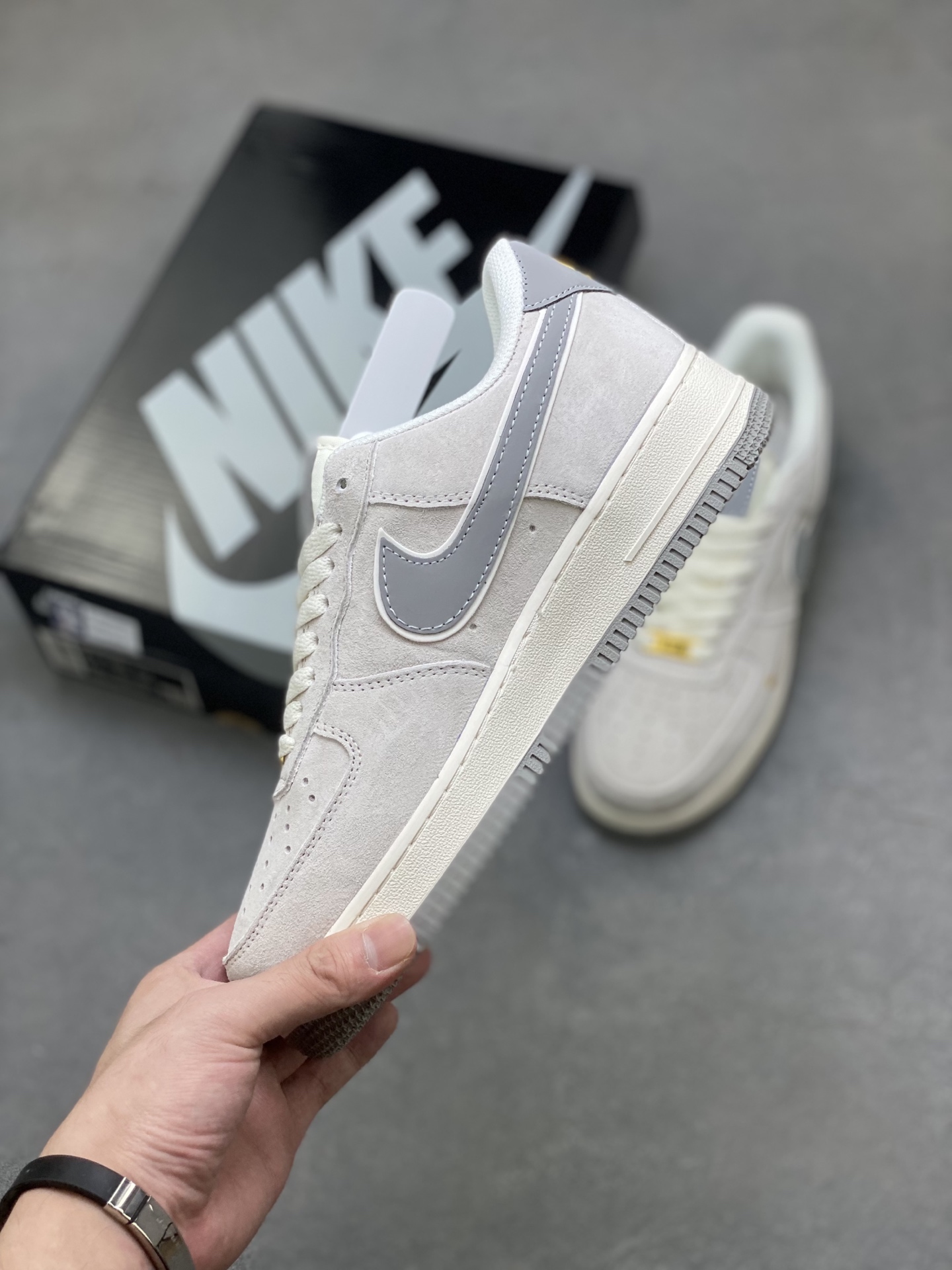 Nike Air Force 1 '07 Low Grey Suede Casual Sneakers 4 i1756225735473 2059 0 2