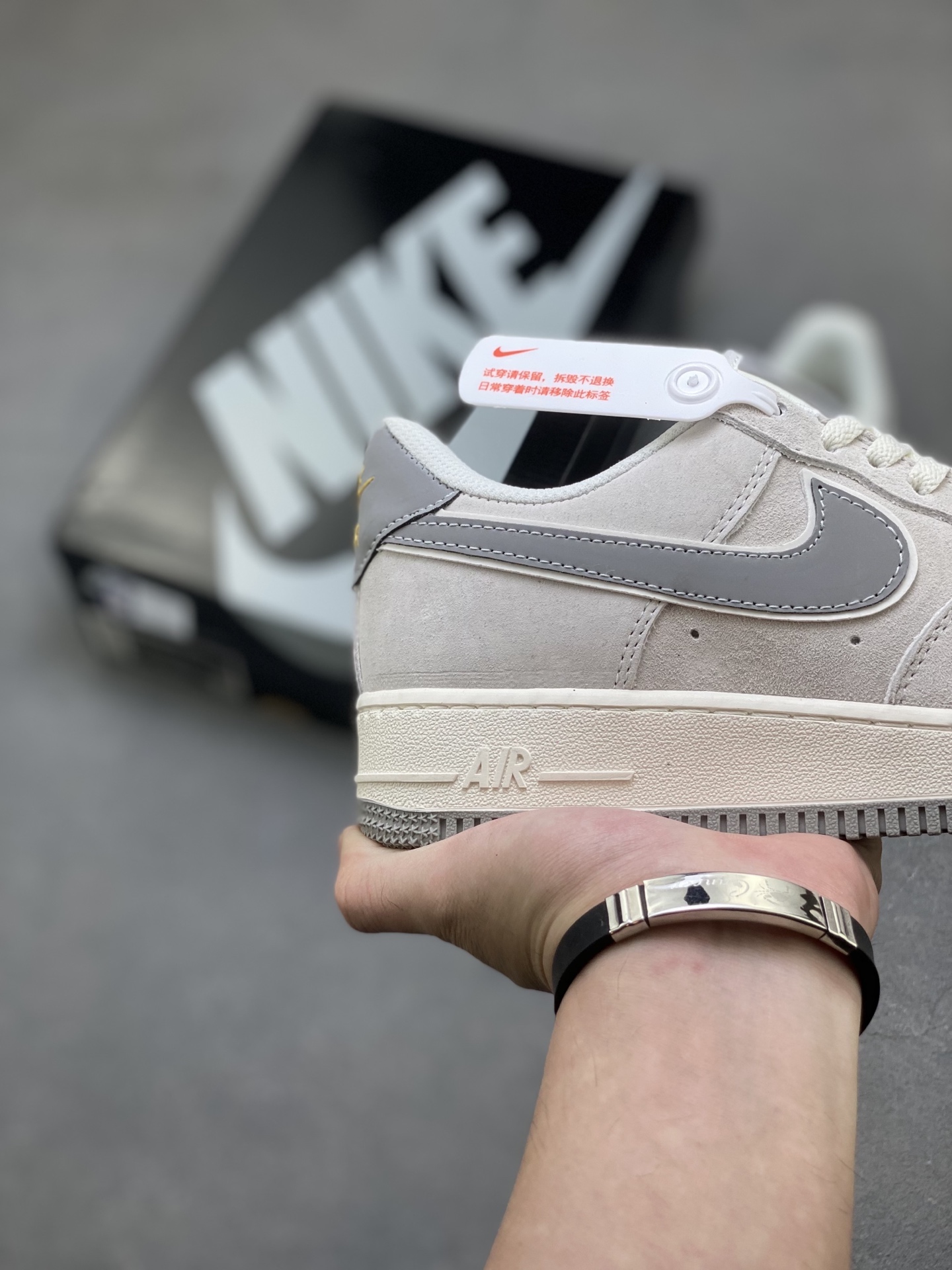 Nike Air Force 1 '07 Low Grey Suede Casual Sneakers 6 i1756225735836 9988 0 4