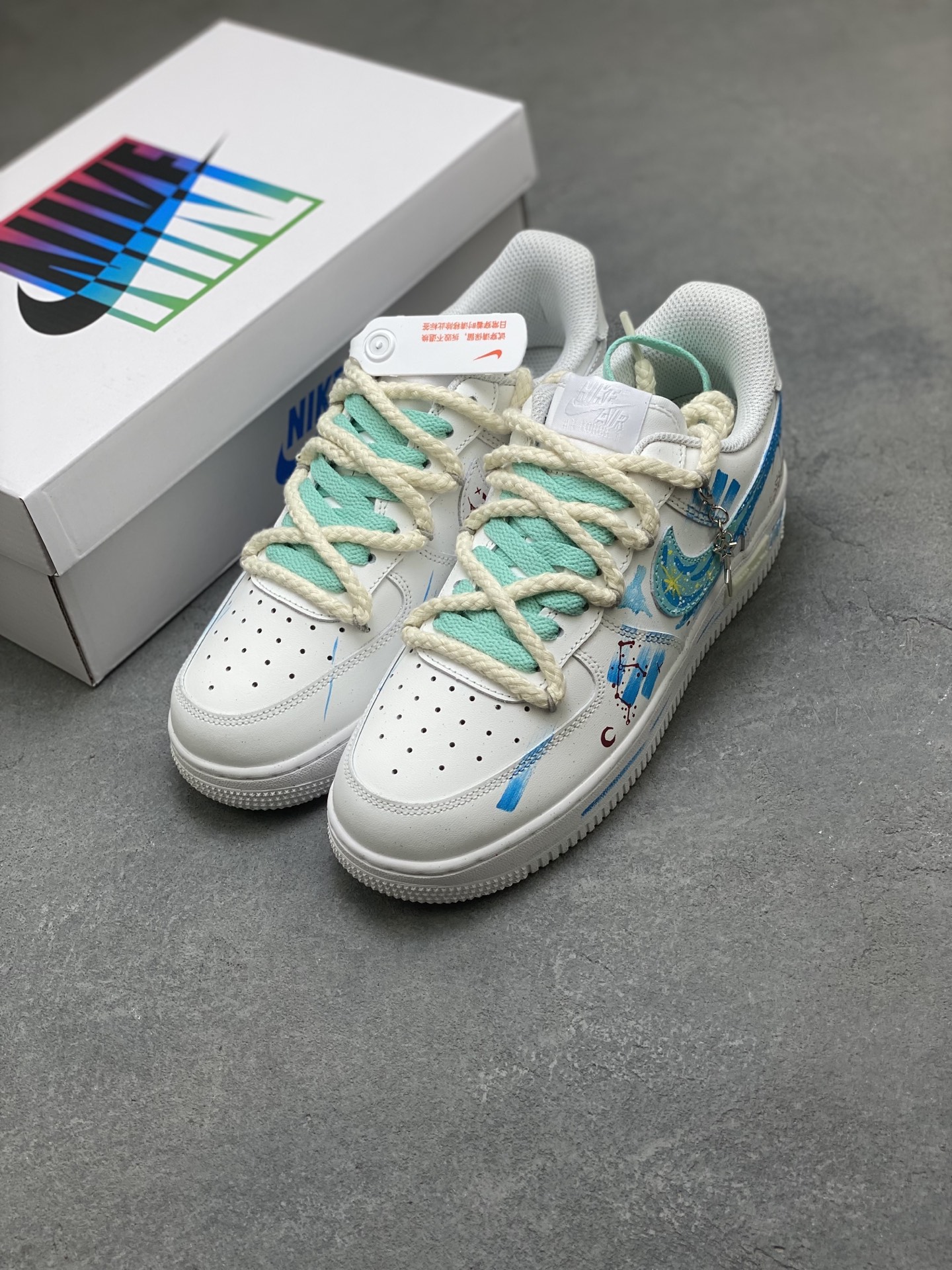 Nike Air Force 1 '07 Low White/Multi-Color Casual Sneakers 9 i1756312110872 5213 0 7