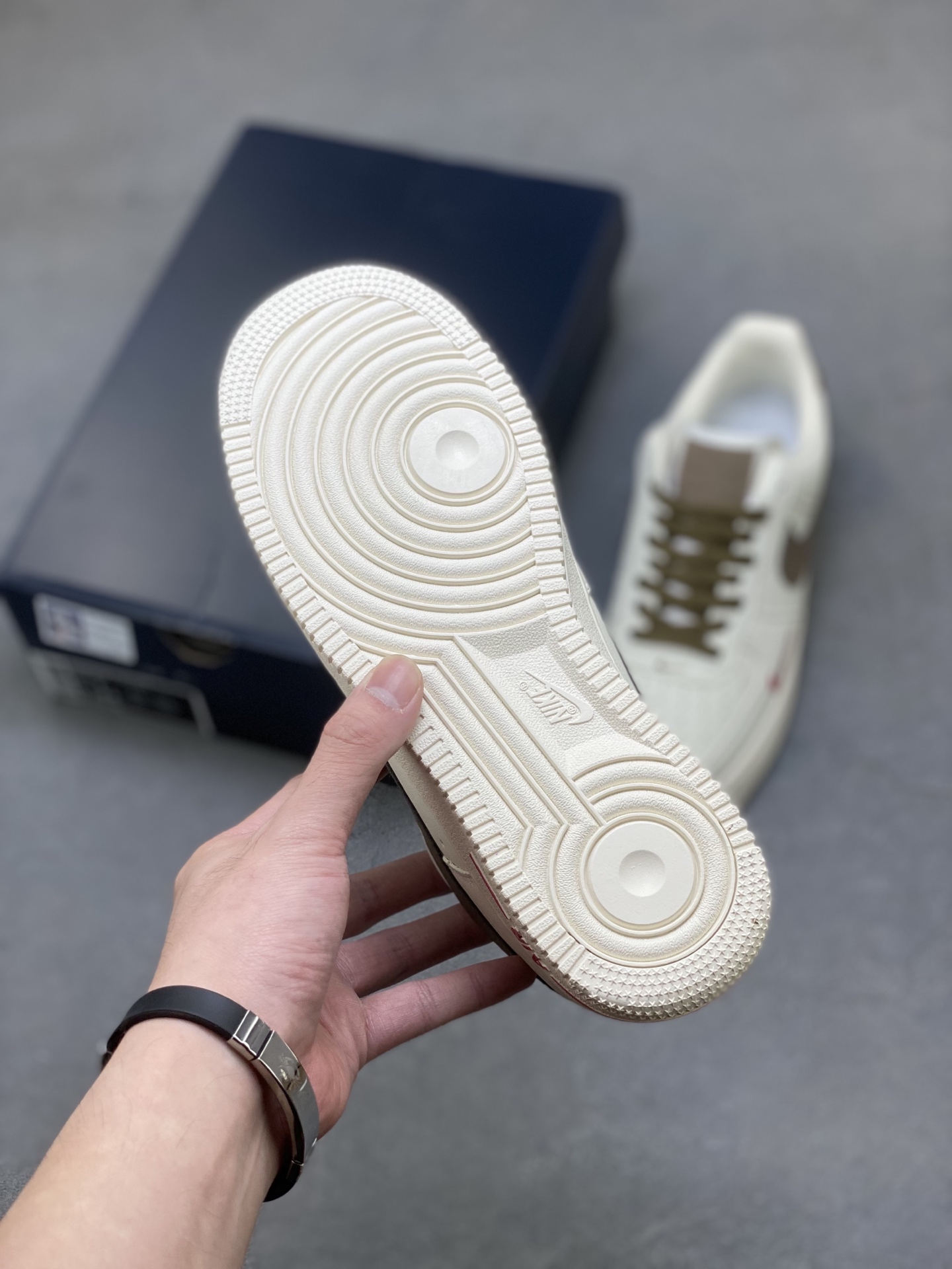 Nike Air Force 1 Low Casual Sneakers - White/Brown/Red - Limited Edition 7 i1756399740226 5645 0 5