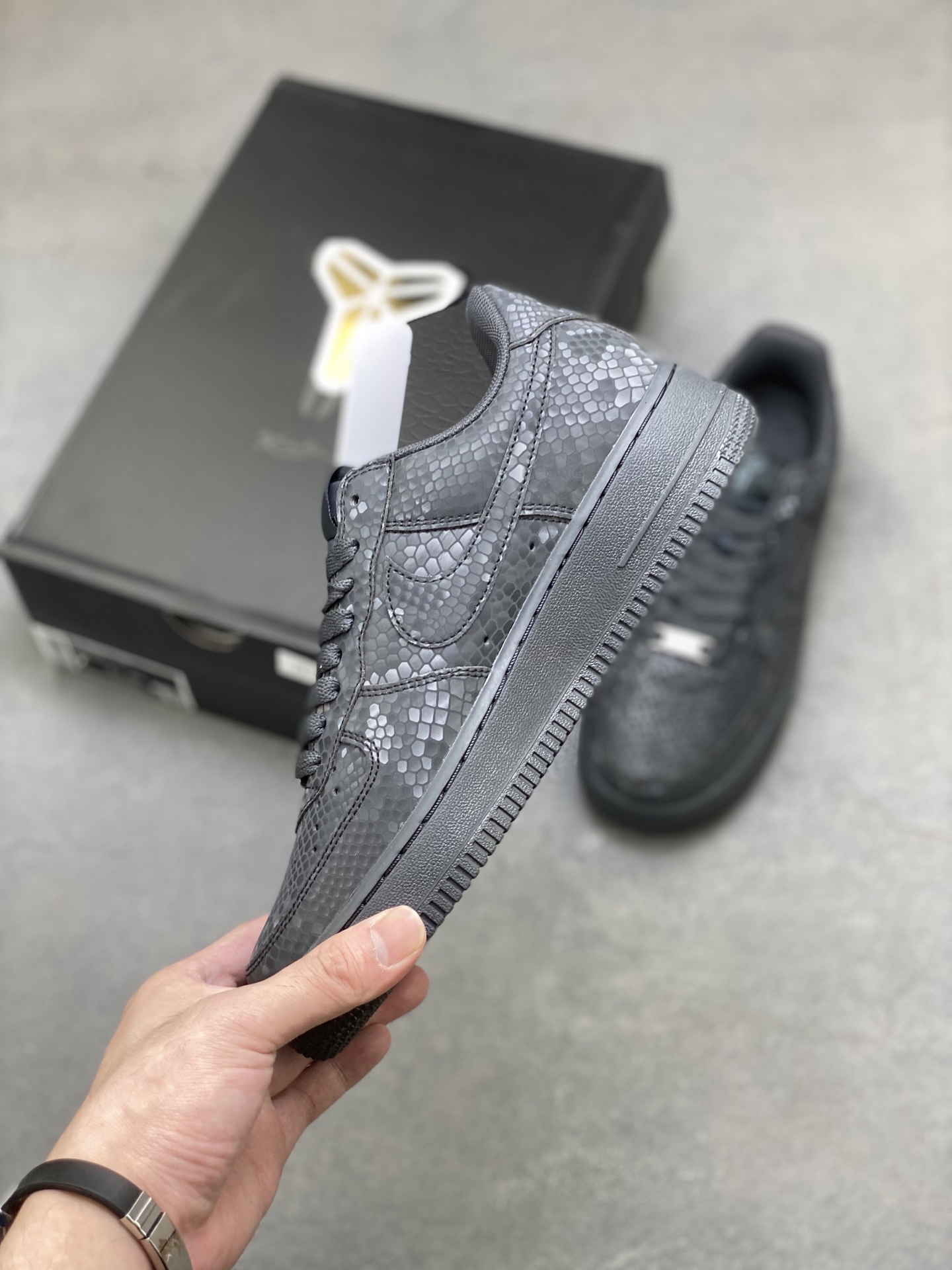 Nike Air Force 1 '07 Low Black Python Sneakers Limited Edition 4 i1756570835161 3215 0 2