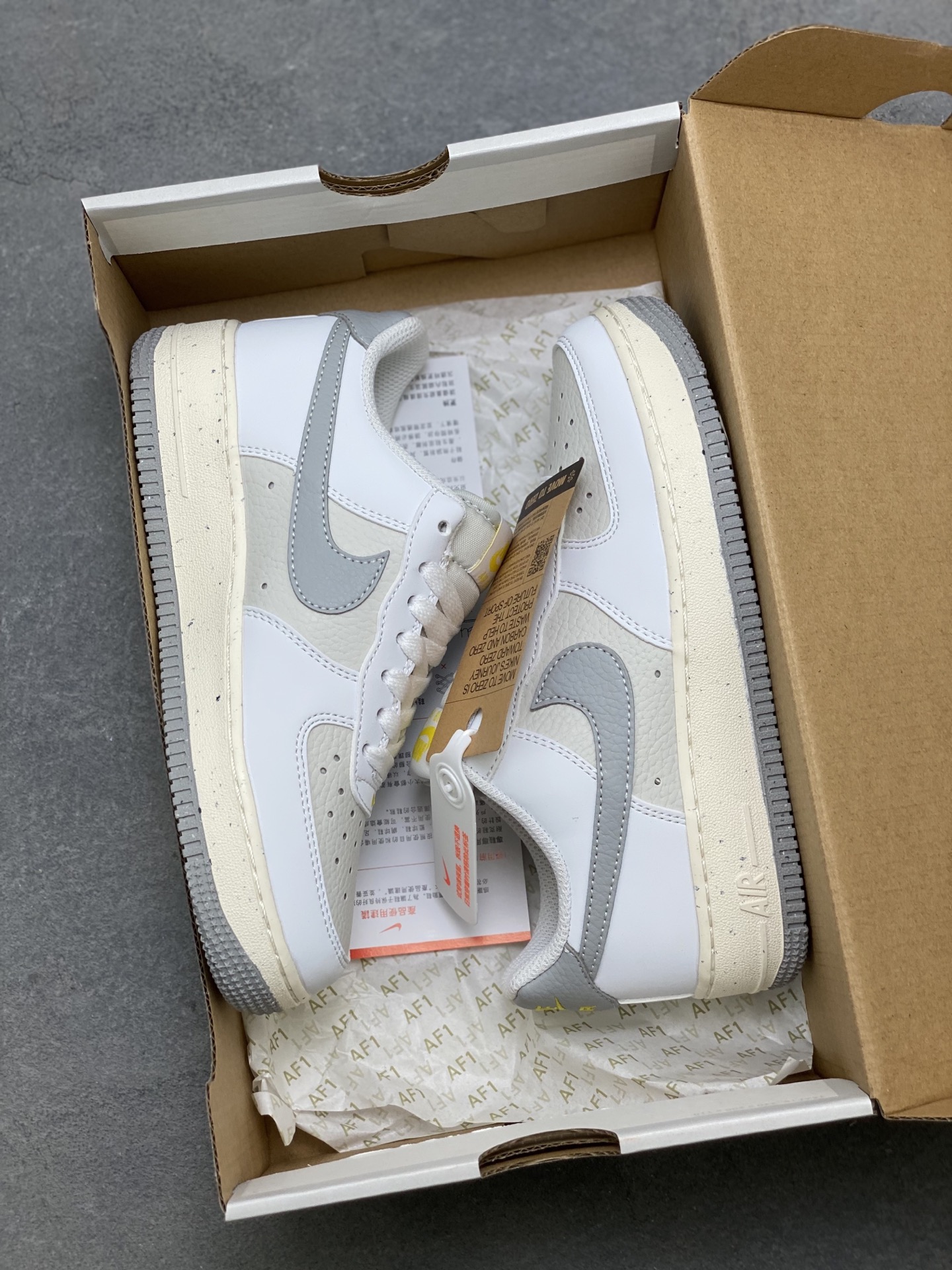 Nike Air Force 1 '07 Low White/Grey Casual Shoes - Limited Edition 10 i1756571439307 9687 0 8