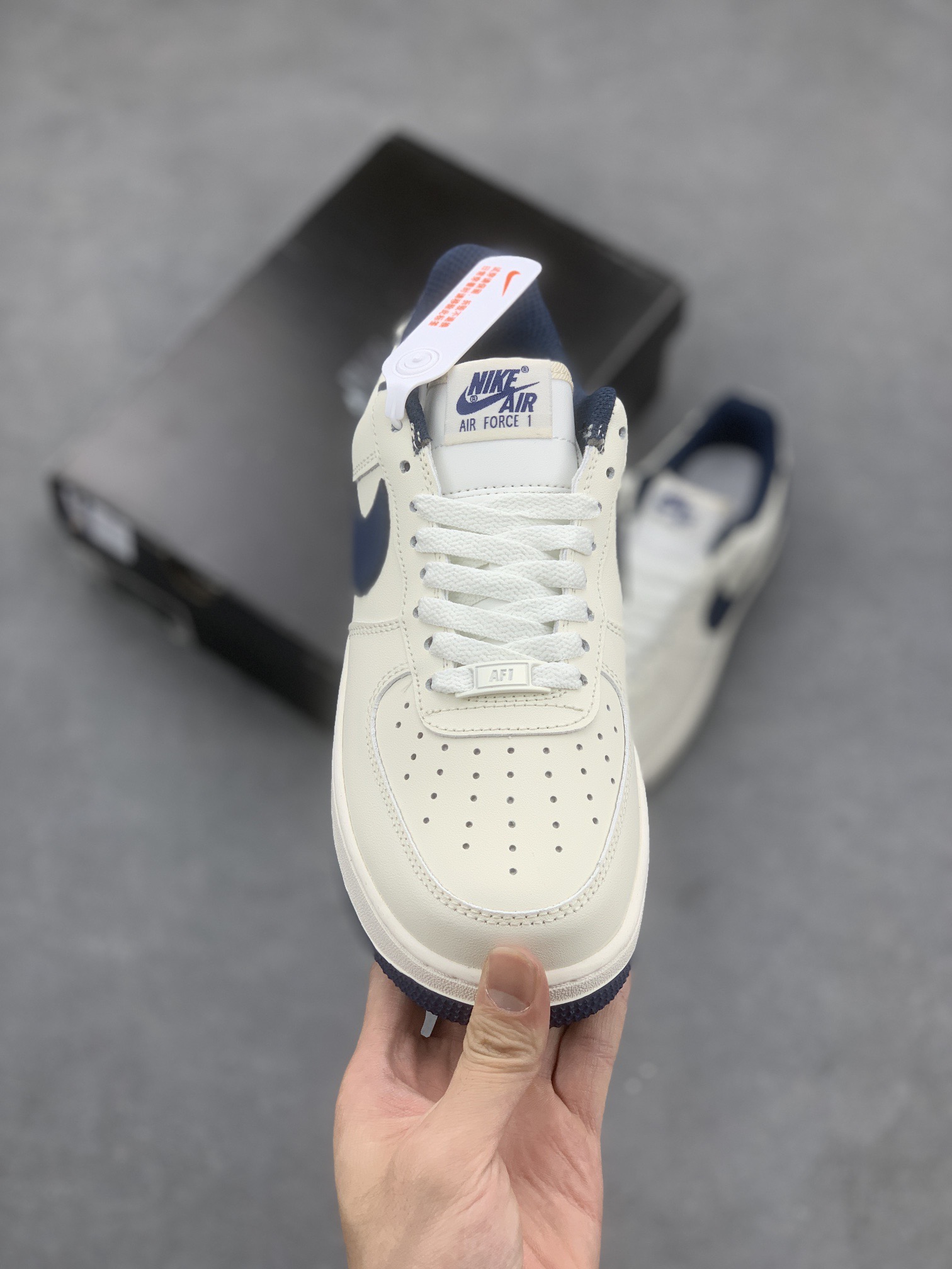 Nike Air Force 1 '07 Low Sneakers - Ivory/Navy, Company Grade Quality 3 i1756571712452 5647 0 1