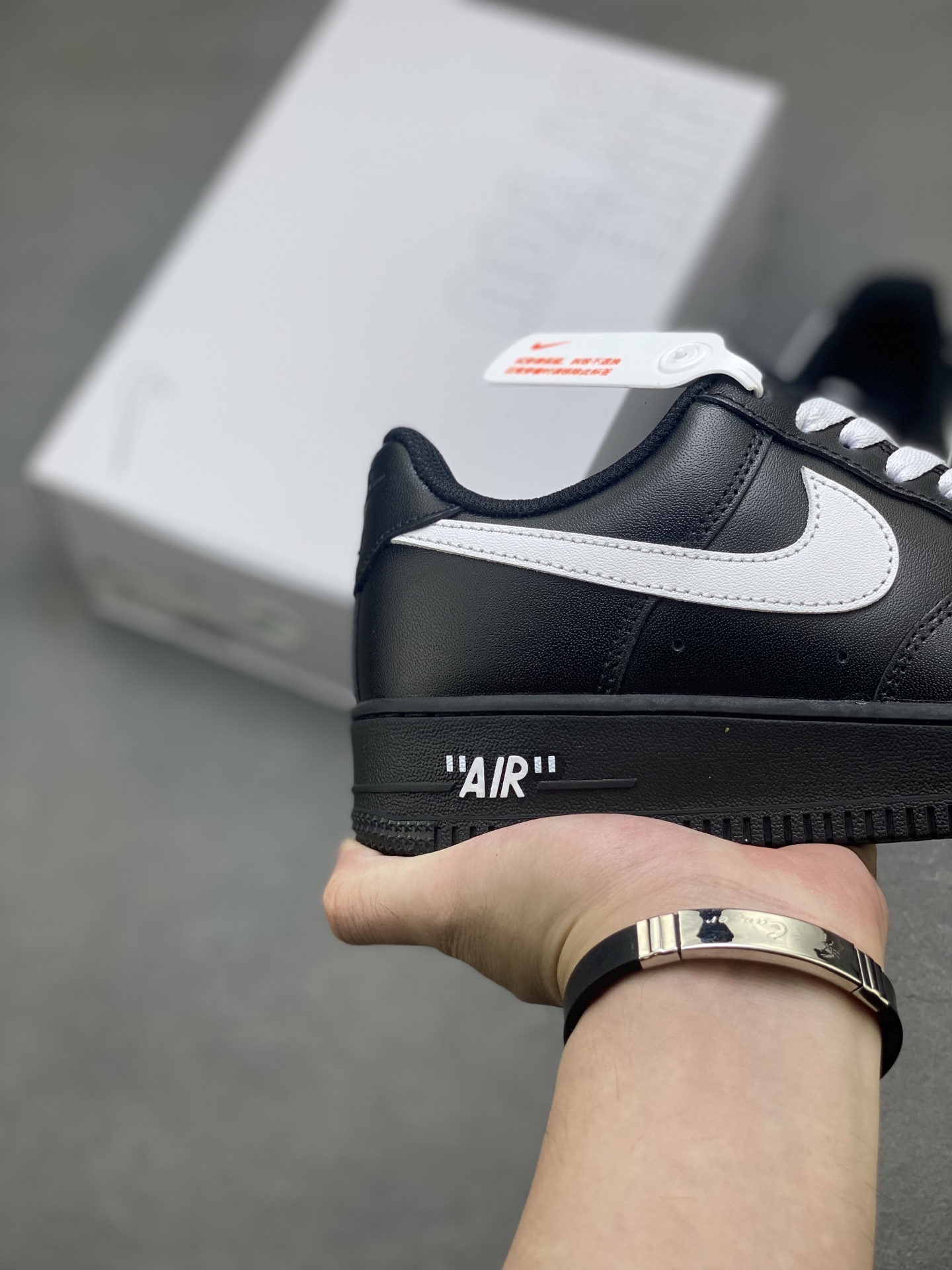 Nike Air Force 1 '07 Low Black/White Leather Sneakers Shoes CW2288-111 6 i1756656498855 2451 0 4
