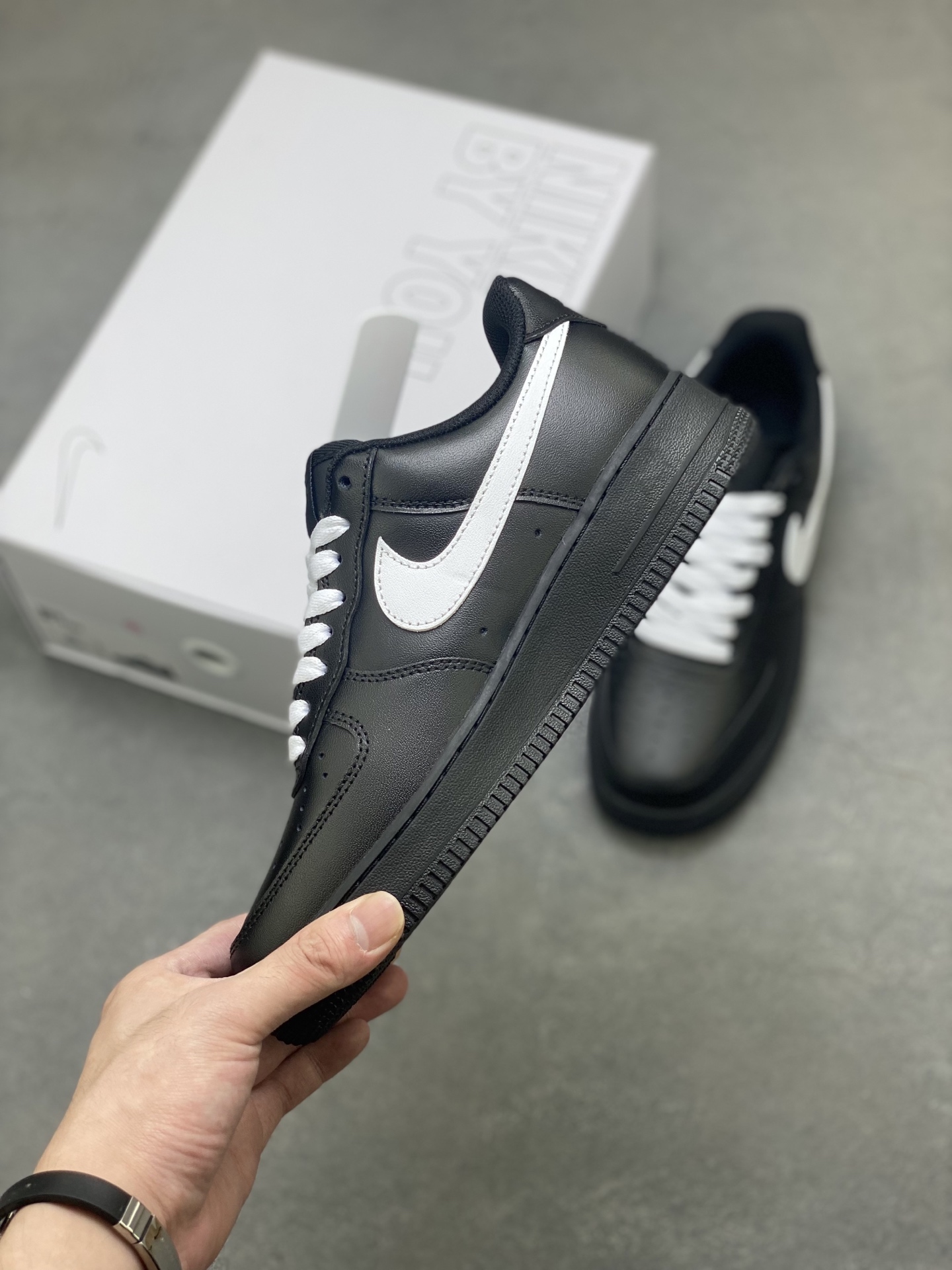 Nike Air Force 1 '07 Low Black/White Leather Sneakers Shoes CW2288-111 4 i1756656507677 4547 0 2