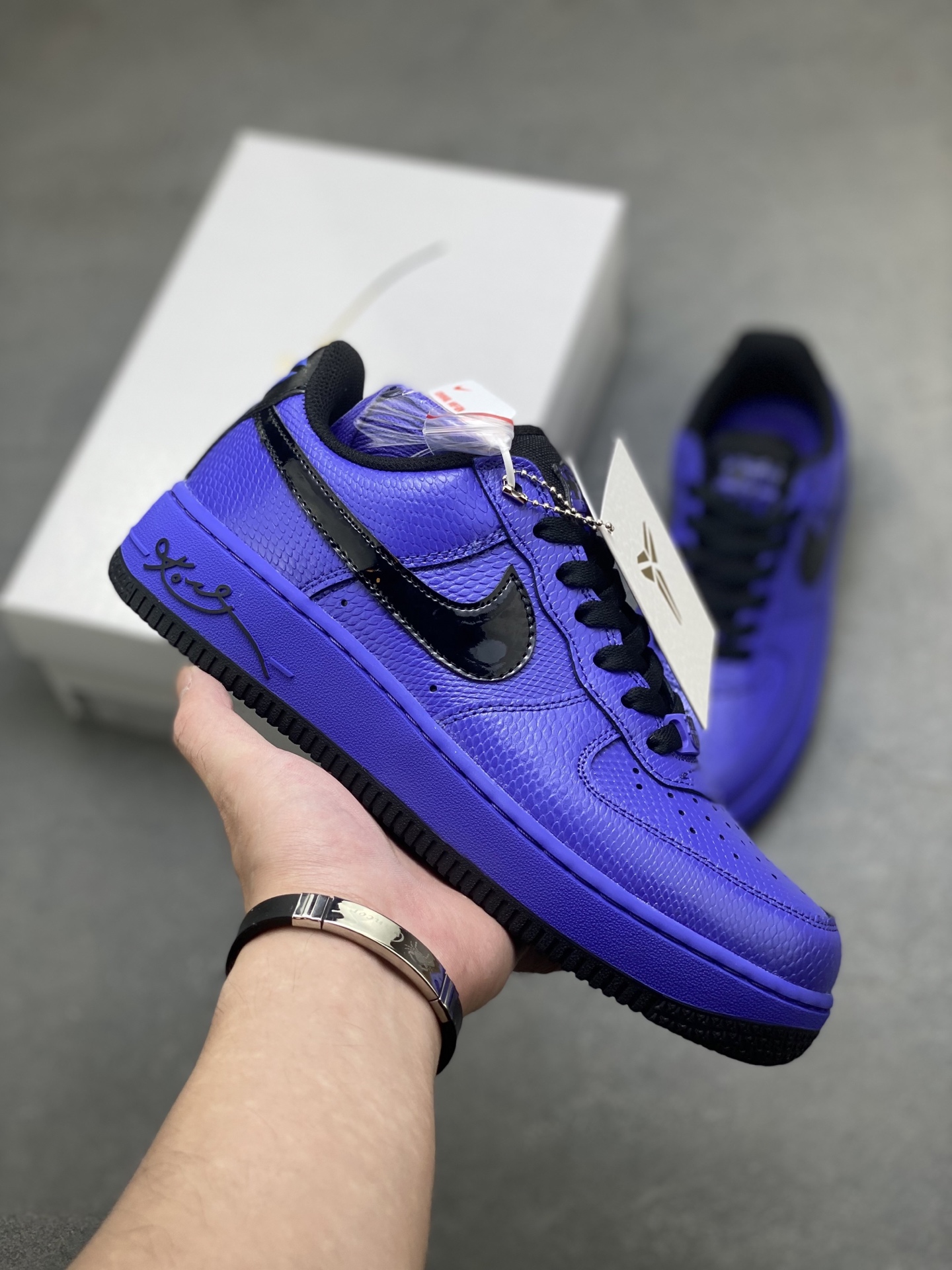Nike Air Force 1 '07 Low Purple SnakeSkin Sneakers - Limited Edition 2 i1756744061518 2162 0 0