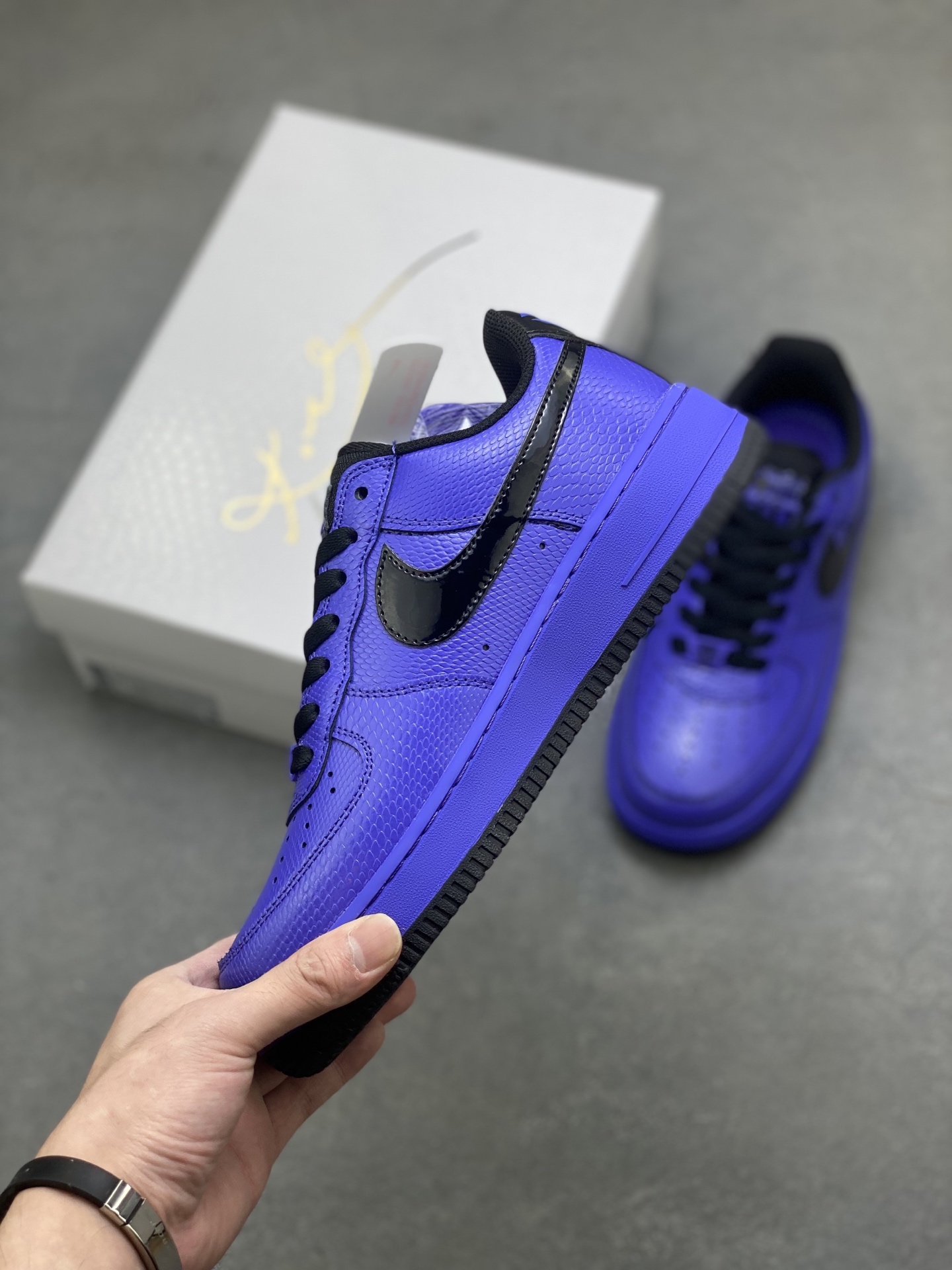 Nike Air Force 1 '07 Low Purple SnakeSkin Sneakers - Limited Edition 4 i1756744062999 3700 0 2