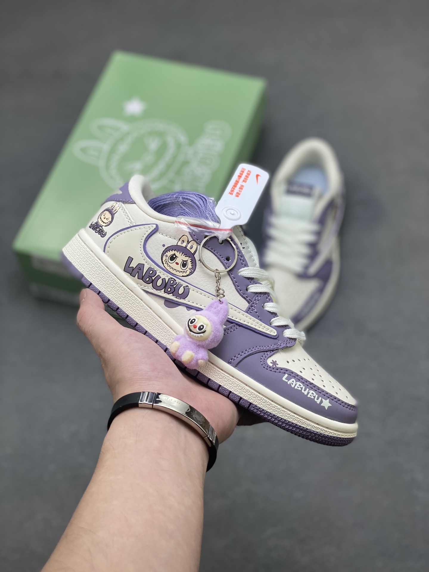 Air Jordan 1 Low Labubu Sneakers Purple White Luxury Casual Shoes 1 i1756745330988 794 0 0